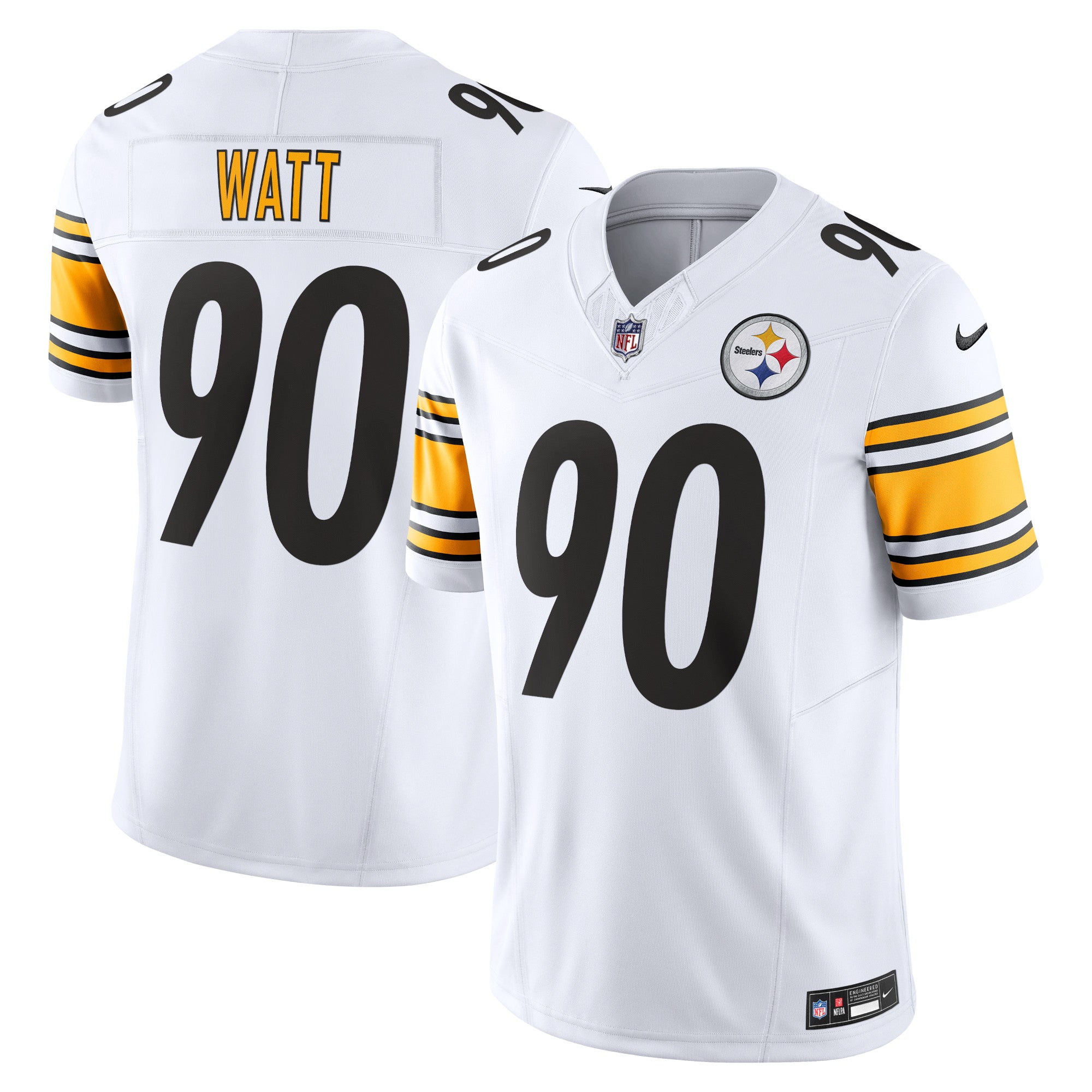 T.J. Watt Pittsburgh Steelers Nike Vapor F.U.S.E. Limited Jersey   White