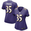 Women s Nike Gus Edwards Purple Baltimore Ravens Game Jersey