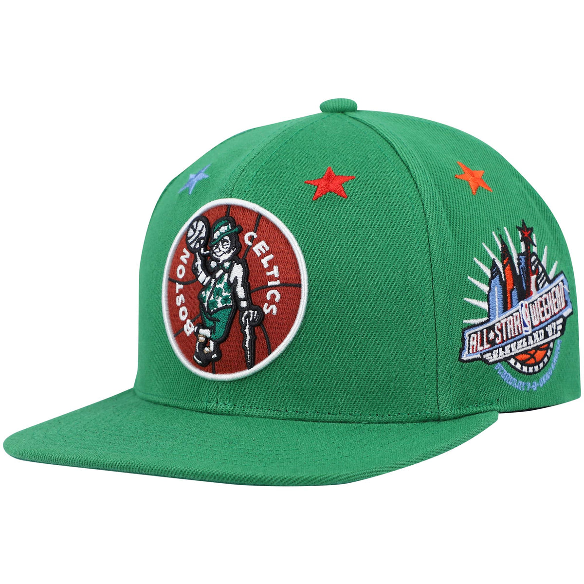 Boston Celtics Mitchell & Ness Hardwood Classics 1997 NBA All-Star Weekend Top Star Snapback Hat - Kelly Green
