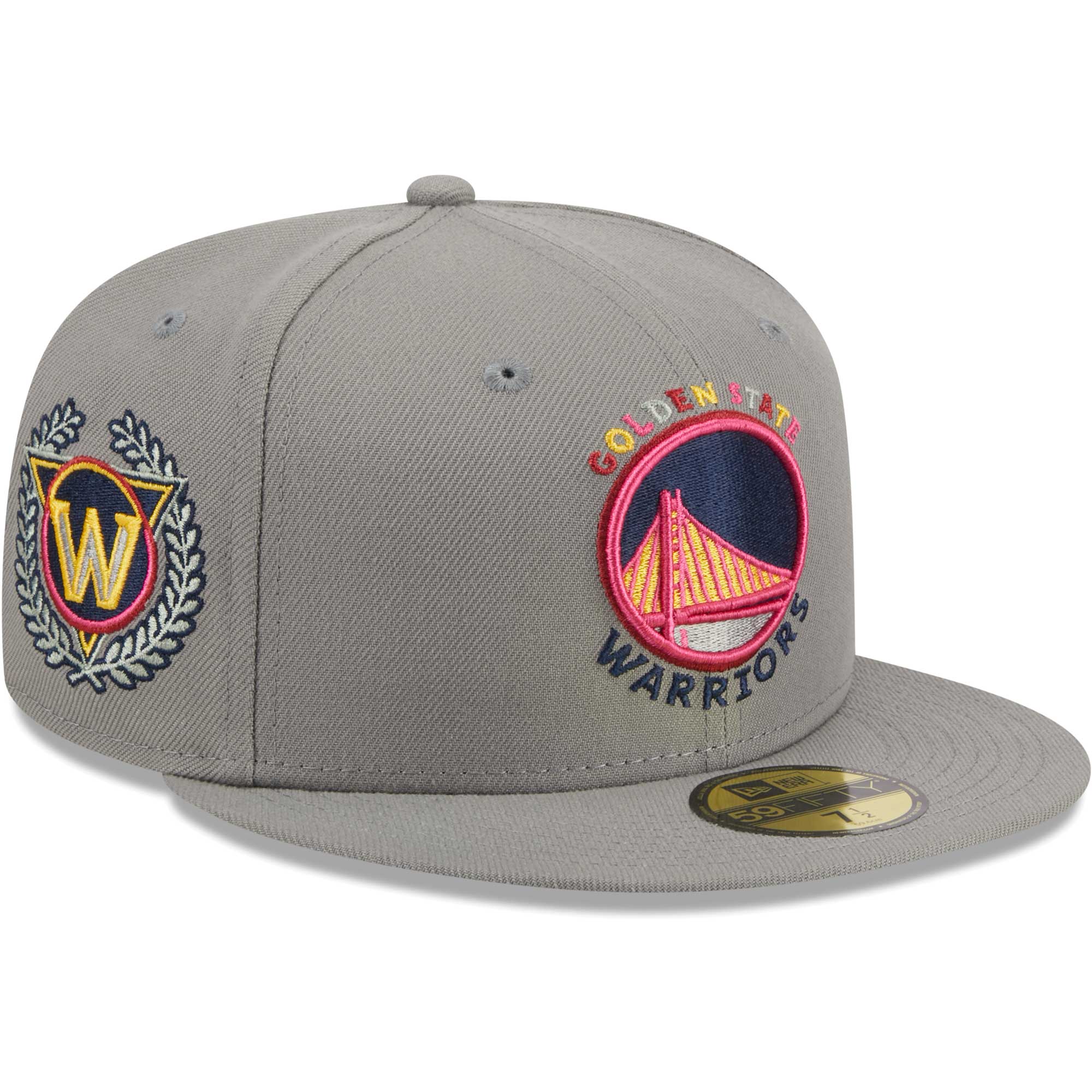 Golden State Warriors New Era Color Pack 59FIFTY Fitted Hat - Gray