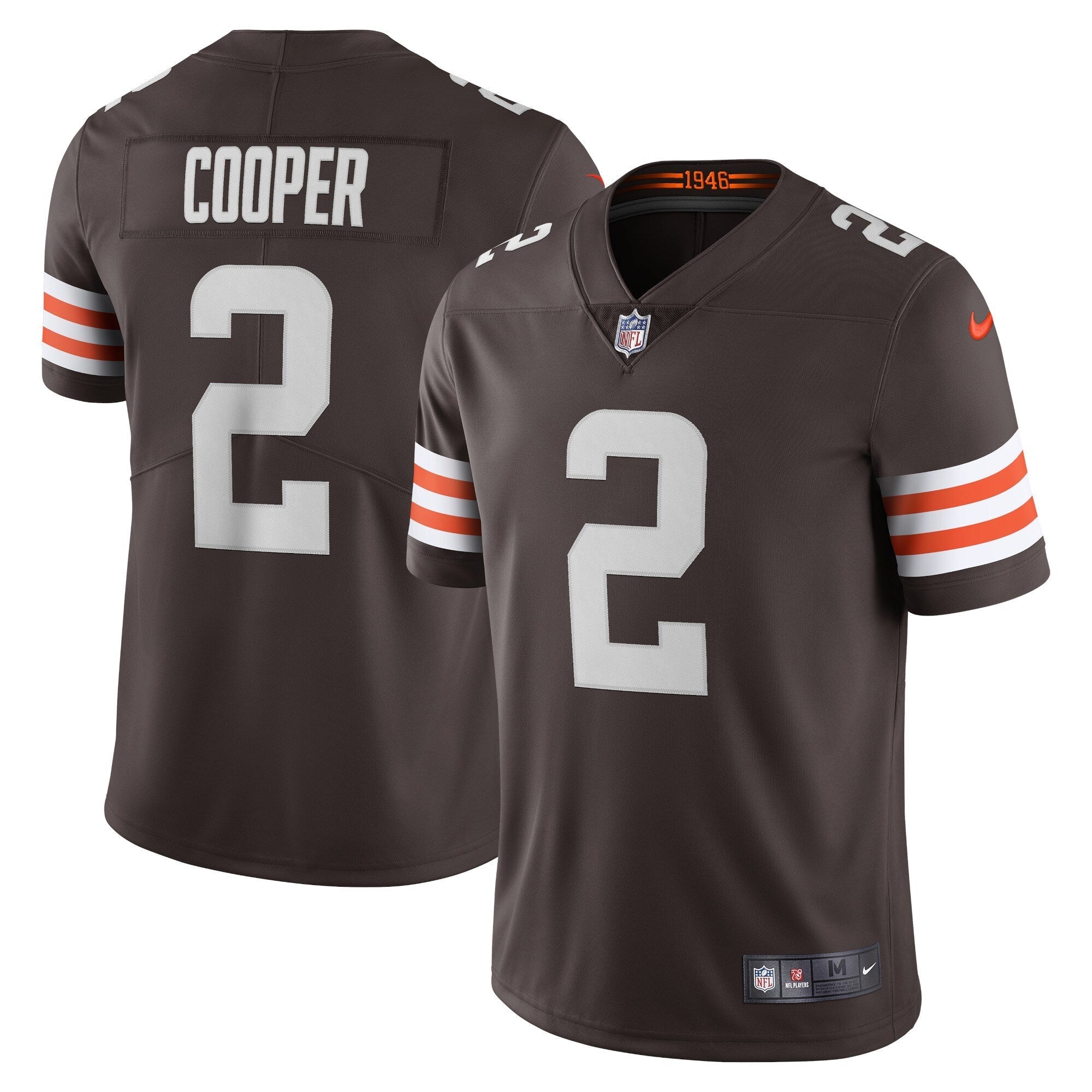 Men s Nike Amari Cooper Brown Cleveland Browns Vapor Limited Jersey