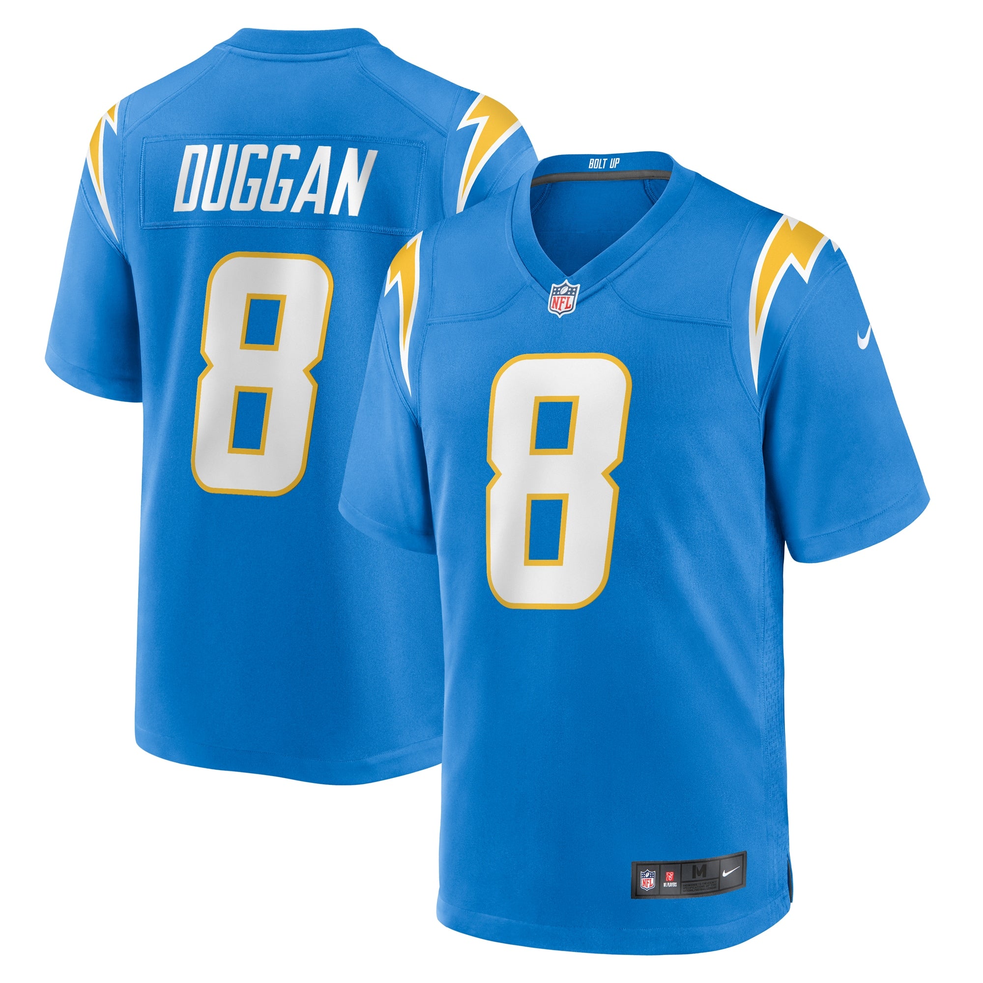 Max Duggan Los Angeles Chargers Nike Team Game Jersey   Powder Blue