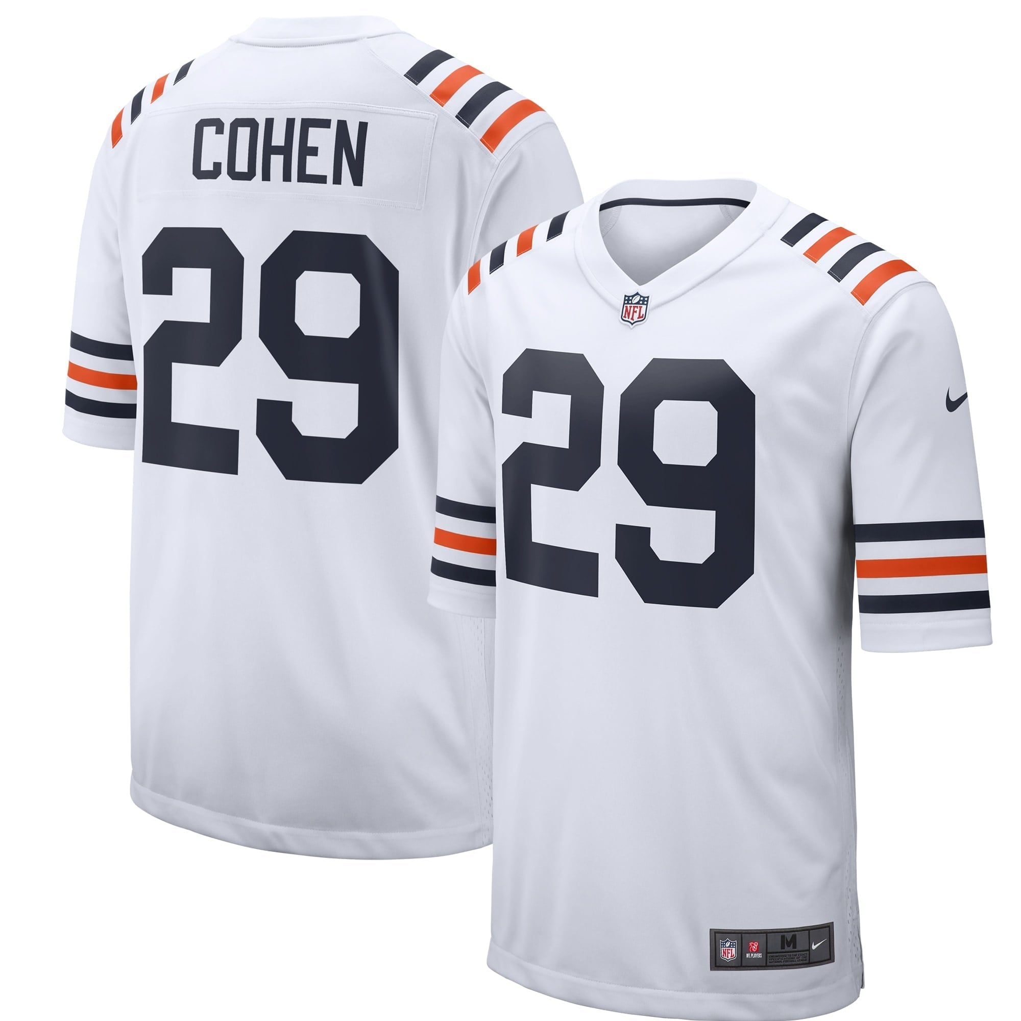 Men s Nike Tarik Cohen White Chicago Bears 2019 Alternate Classic Game Jersey
