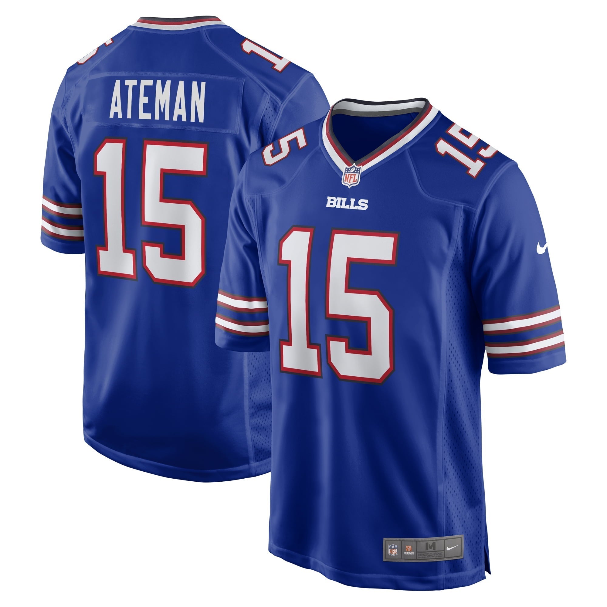 Men s Nike Marcell Ateman Royal Buffalo Bills Team Game Jersey