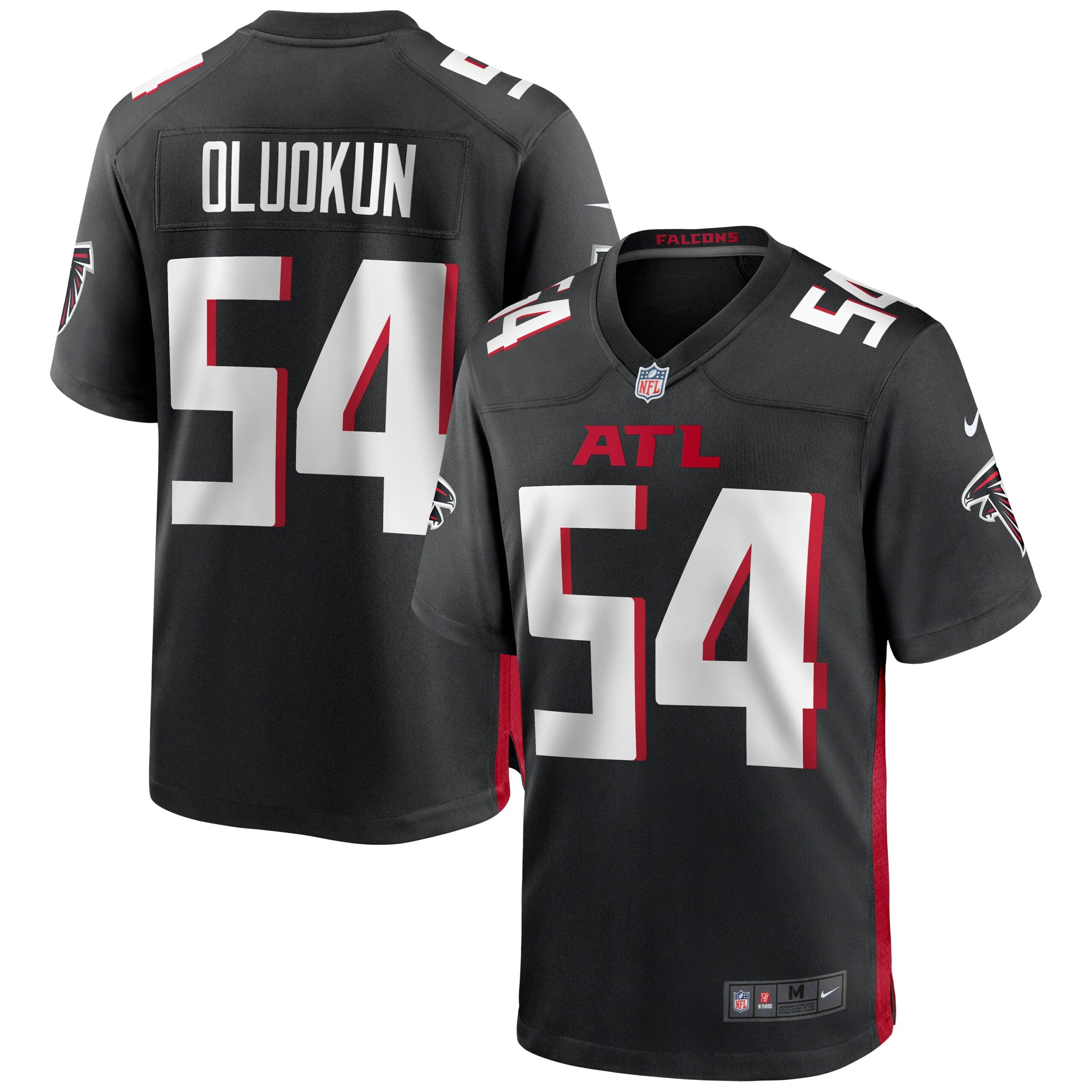 Foyesade Oluokun Atlanta Falcons Nike Game Jersey   Black
