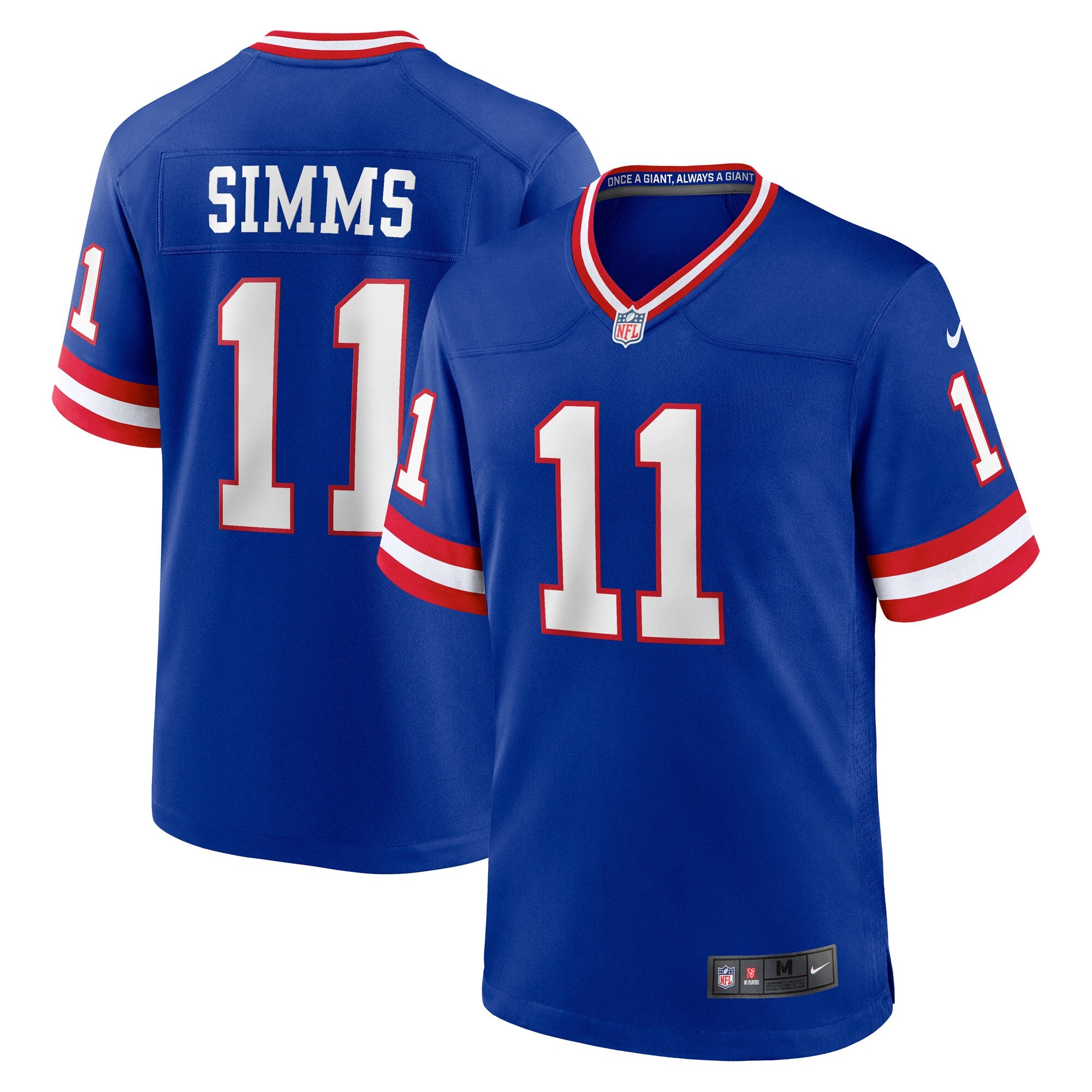 Phil Simms New York Giants Nike Classic Retired Player Game Jersey Royal