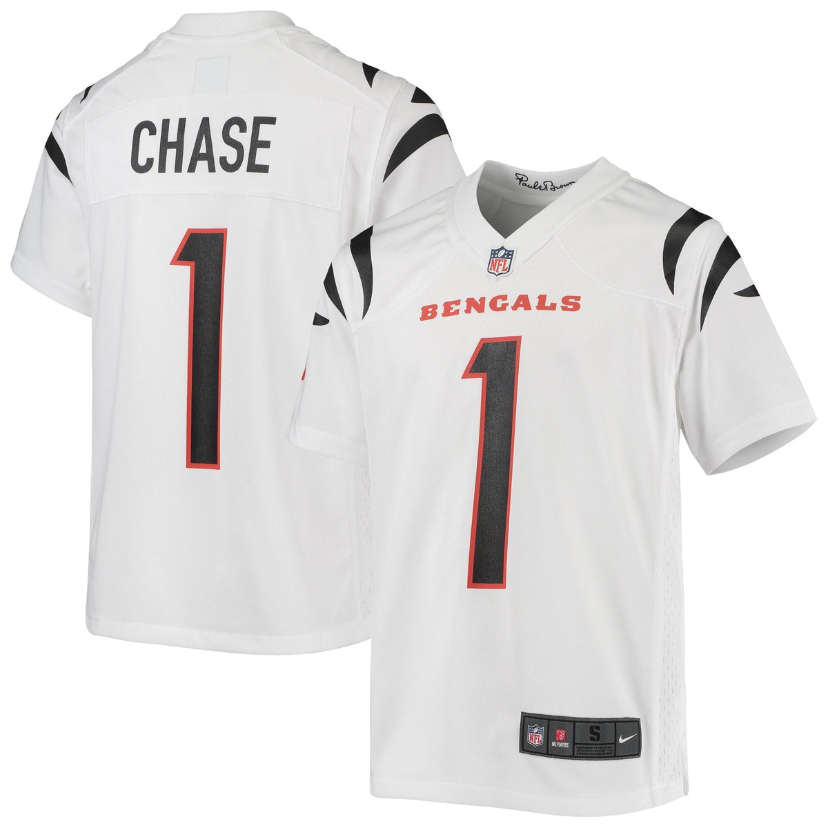 Youth Nike Ja Marr Chase White Cincinnati Bengals Game Jersey