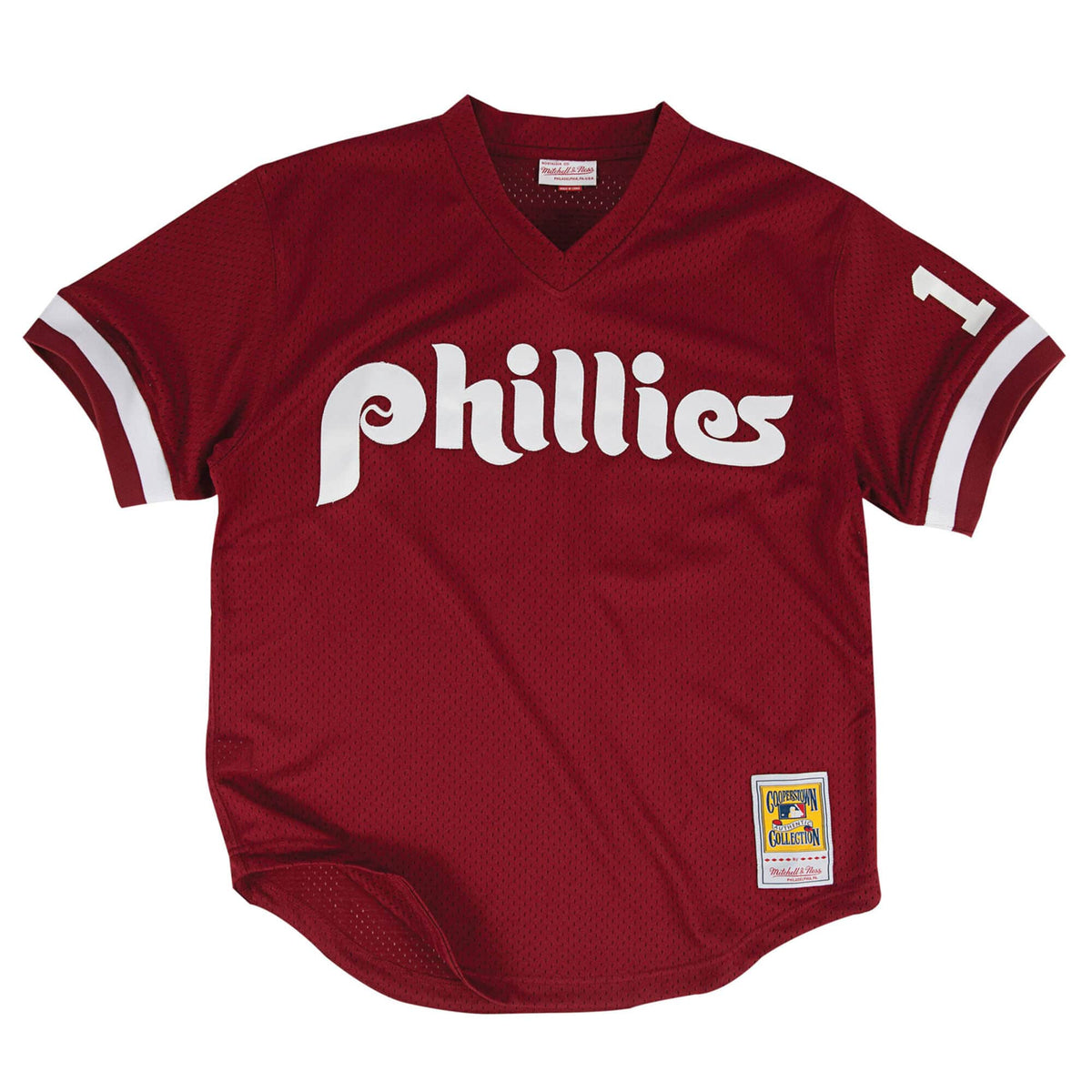 Authentic Mesh BP Jersey Philadelphia Phillies 1991 Darren Daulton