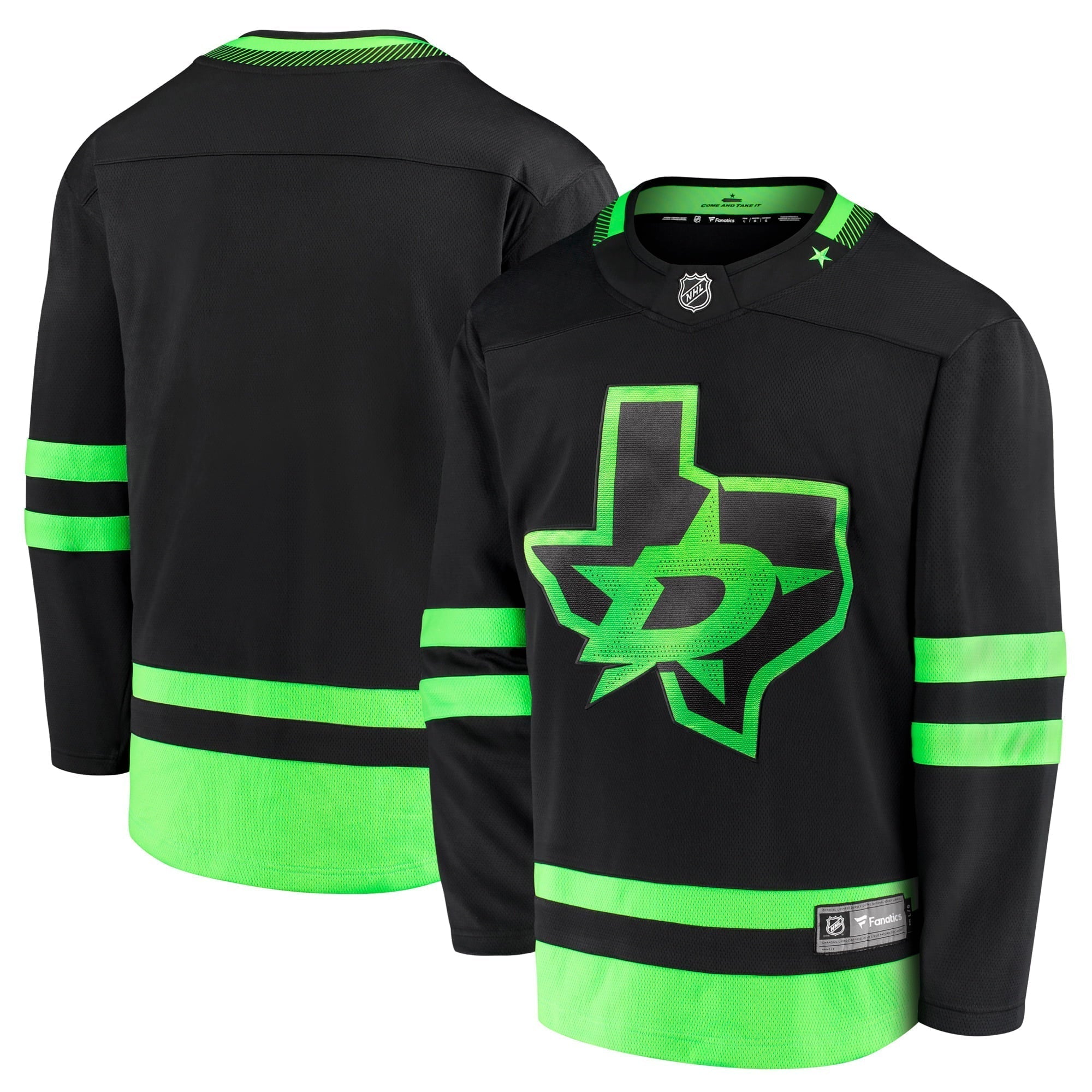 Men's Fanatics Branded Black Dallas Stars 2020/21 Alternate Premier Breakaway Jersey