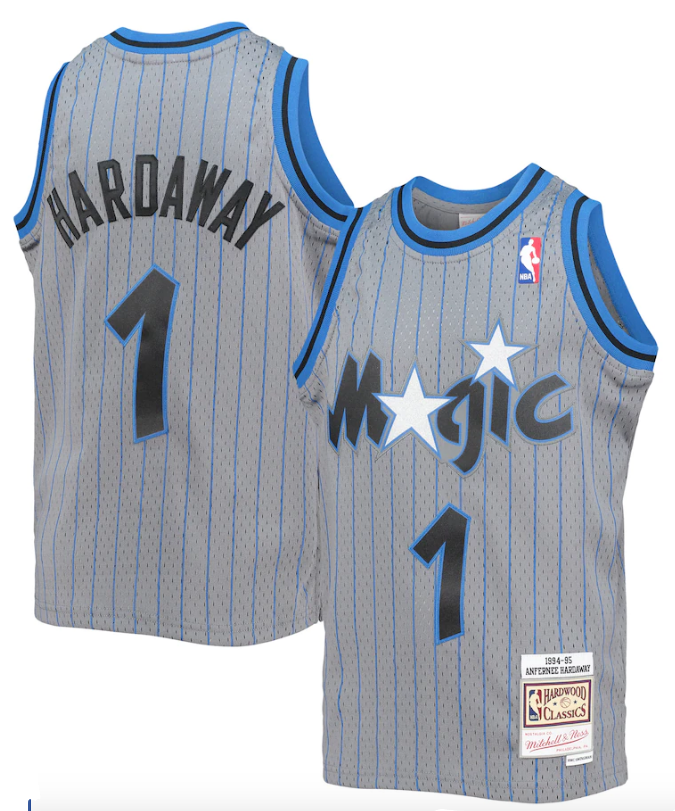 Men's Penny Hardaway Orlando Magic Mitchell & Ness 1994-95 Hardwood Classics Reload 2.0 Jersey ? Gray