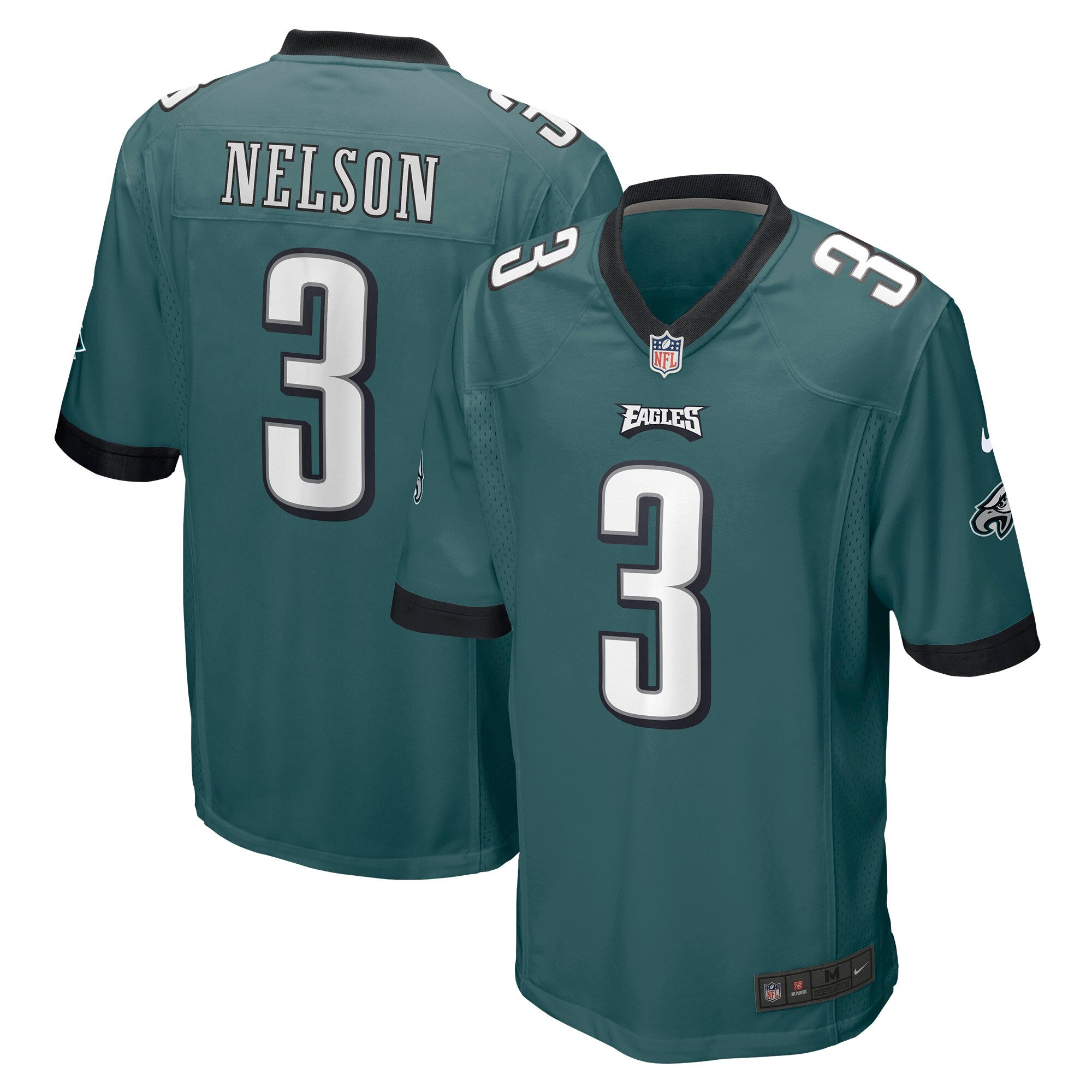 Steven Nelson Philadelphia Eagles Nike Game Jersey   Midnight Green