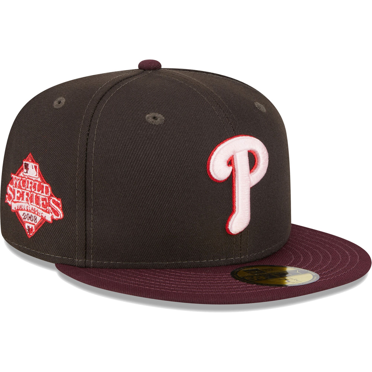 Philadelphia Phillies New Era Chocolate Strawberry 59FIFTY Fitted Hat - Brown/Maroon