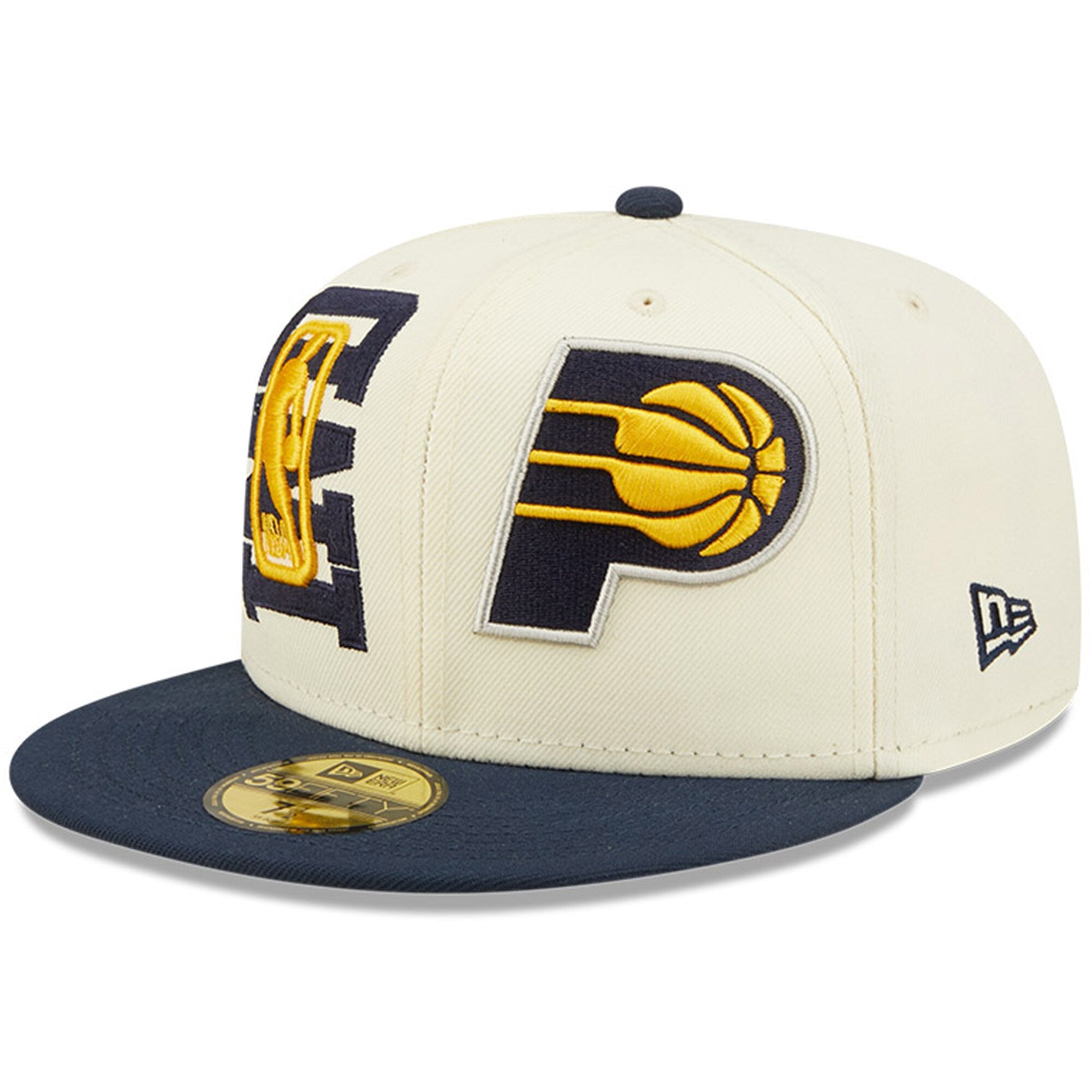 Indiana Pacers New Era 2022 NBA Draft 59FIFTY Fitted Hat - Cream/Navy