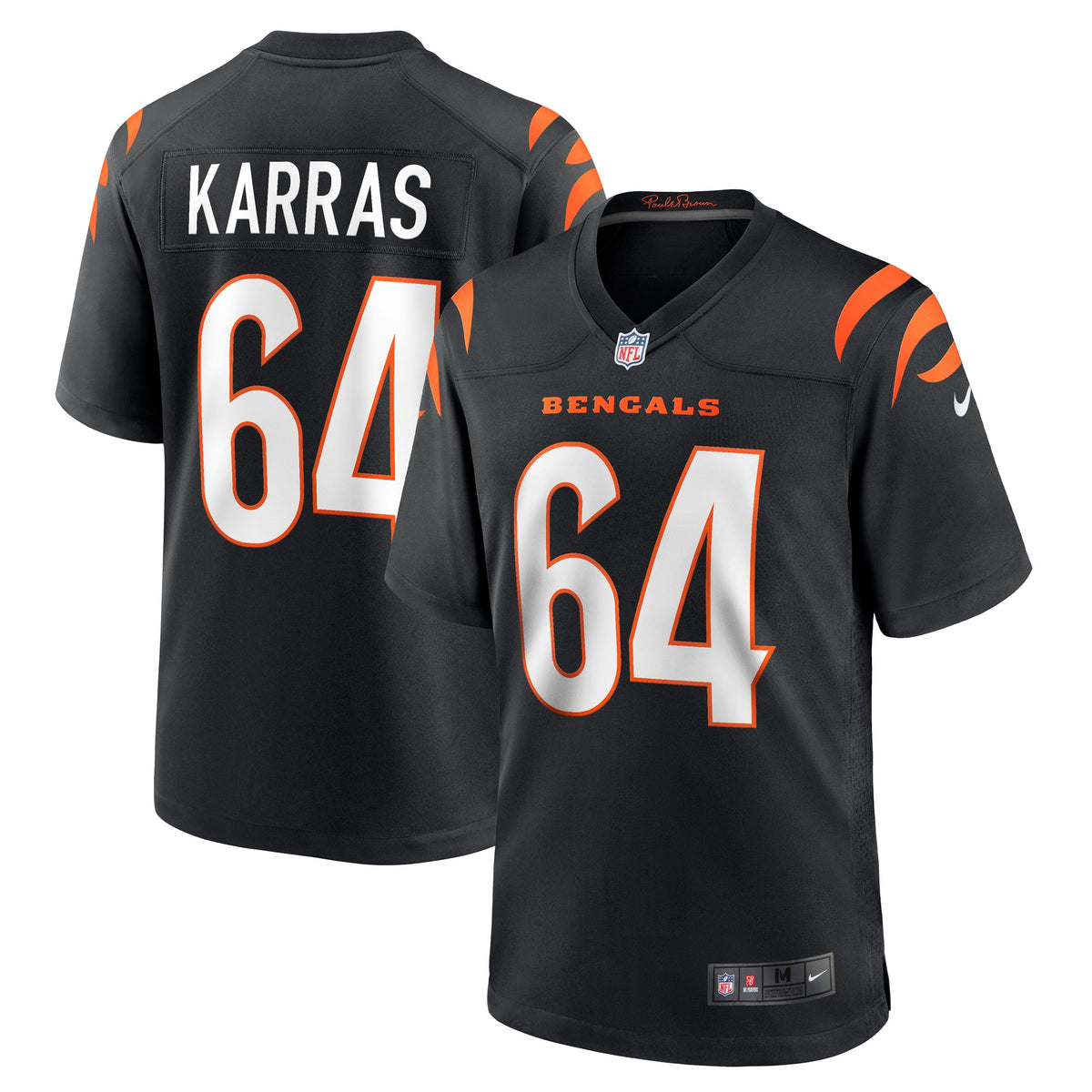 Ted Karras Cincinnati Bengals Nike Game Player Jersey   Black