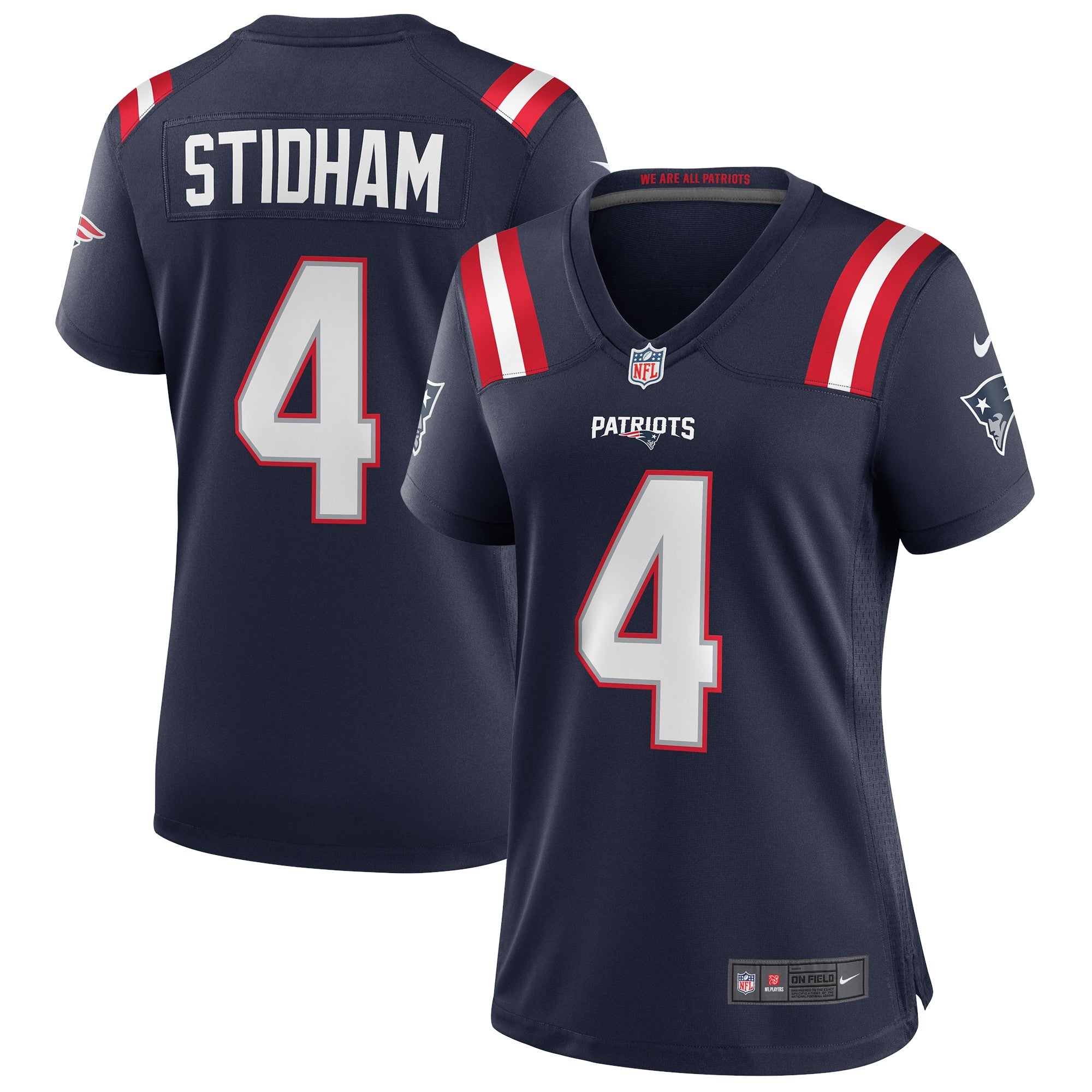 Jarrett Stidham New England Patriots Nike Women s Game Jersey   Navy