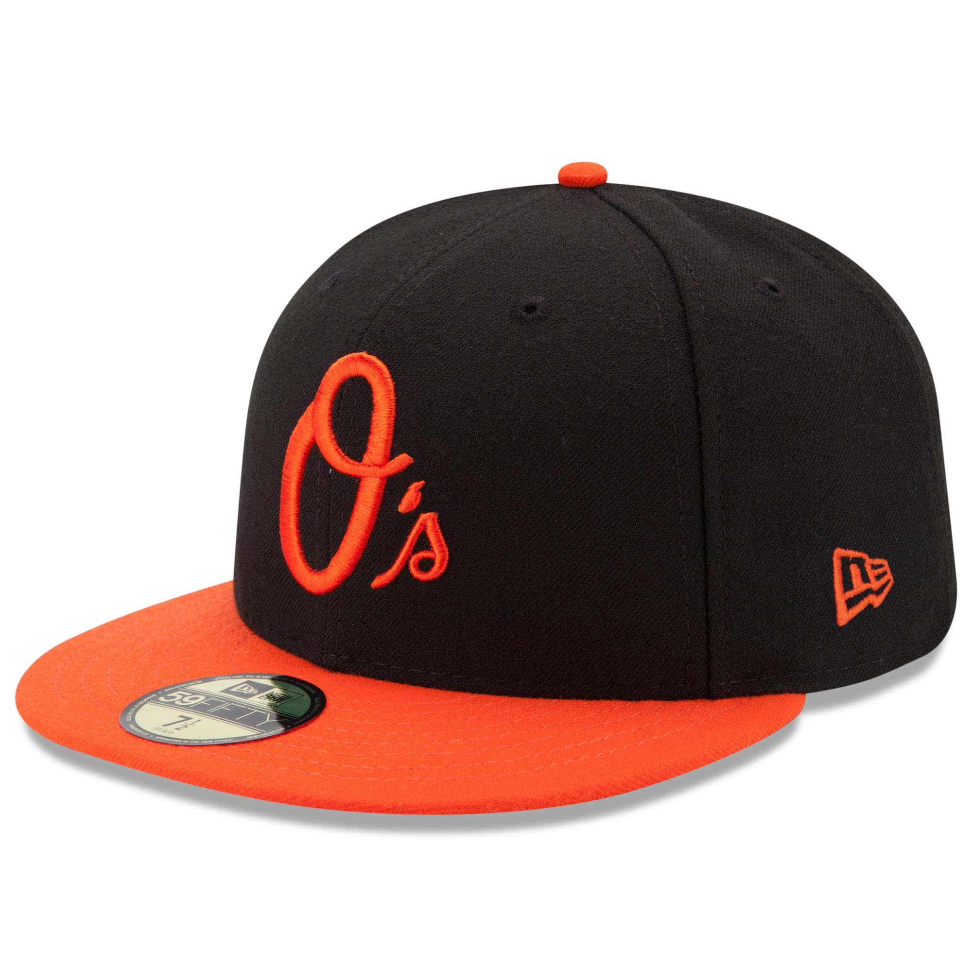 Baltimore Orioles New Era Alternate Authentic Collection On Field 59FIFTY Performance Fitted Hat - Black/Orange