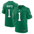 Jalen Hurts Philadelphia Eagles Nike Alternate Game Player Jersey   Kelly Green