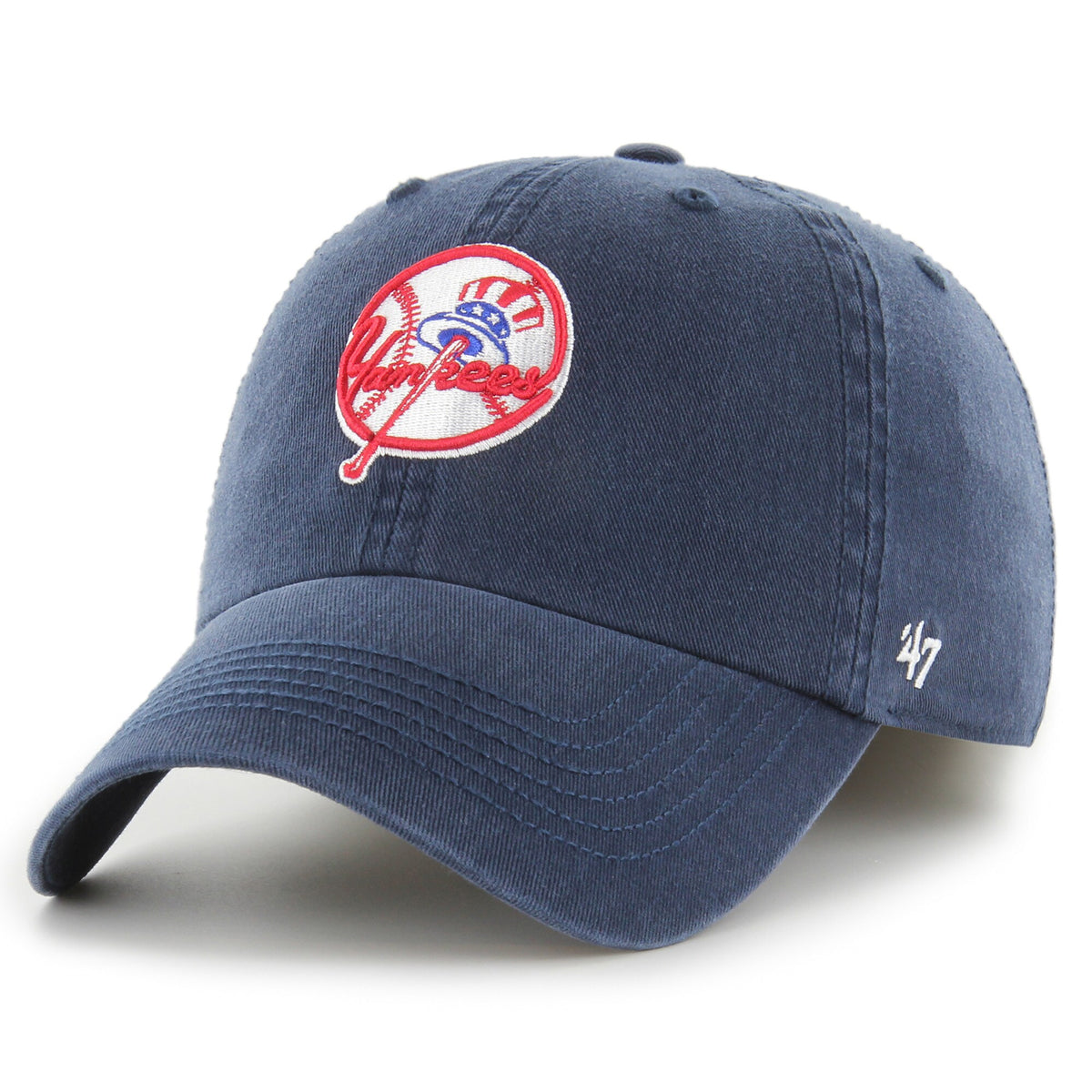 New York Yankees '47 Franchise Logo Fitted Hat - Navy