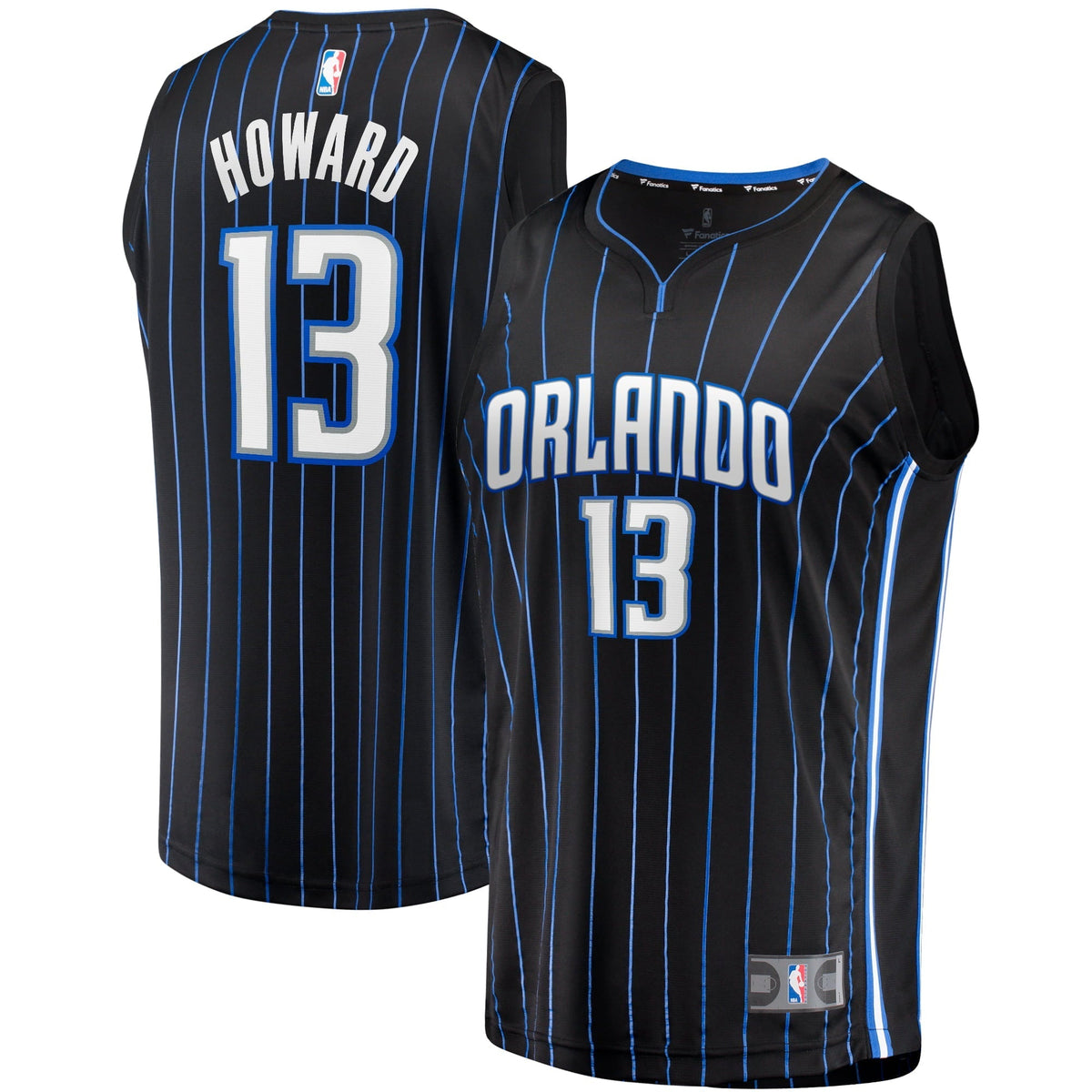Men's Fanatics Branded Jett Howard Black Orlando Magic 2023 NBA Draft First Round Pick Fast Break Replica Jersey - Icon