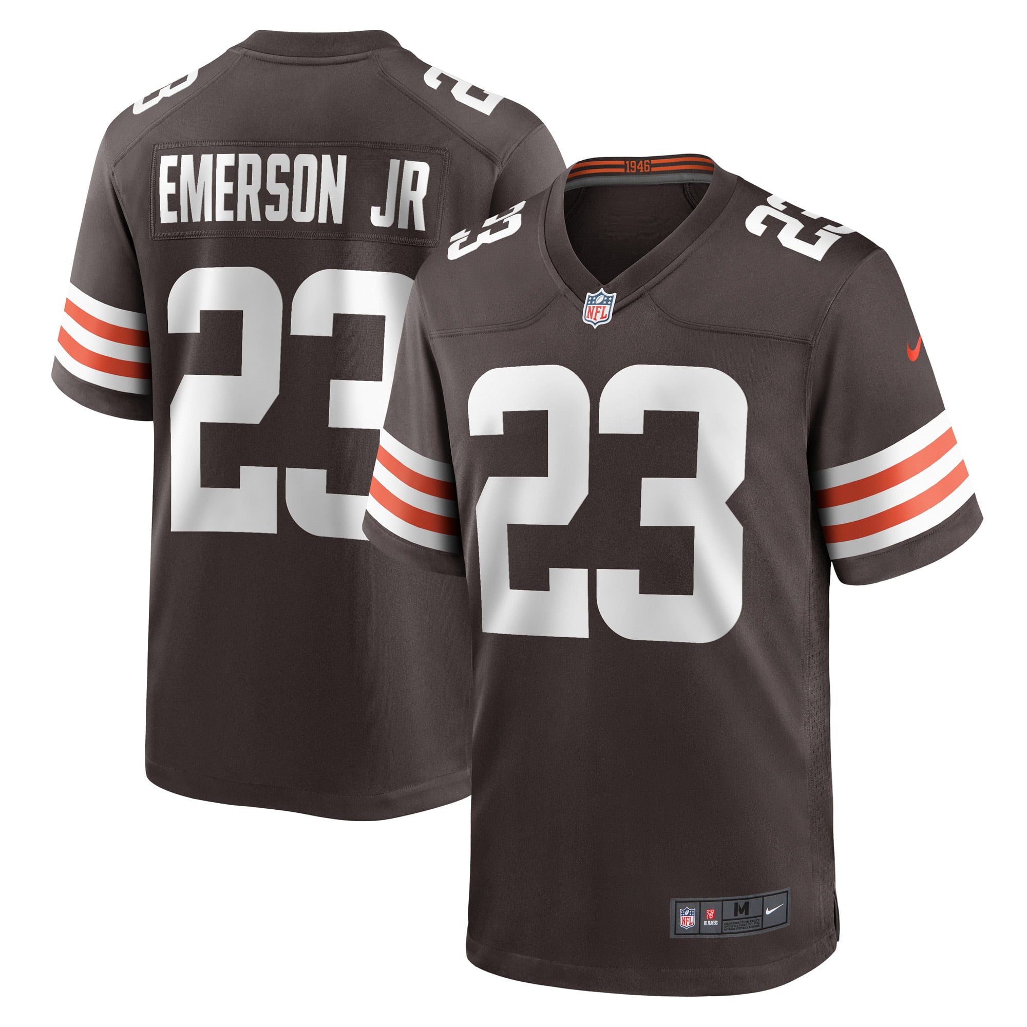 Men s Nike Martin Emerson Jr. Brown Cleveland Browns Game Player Jersey