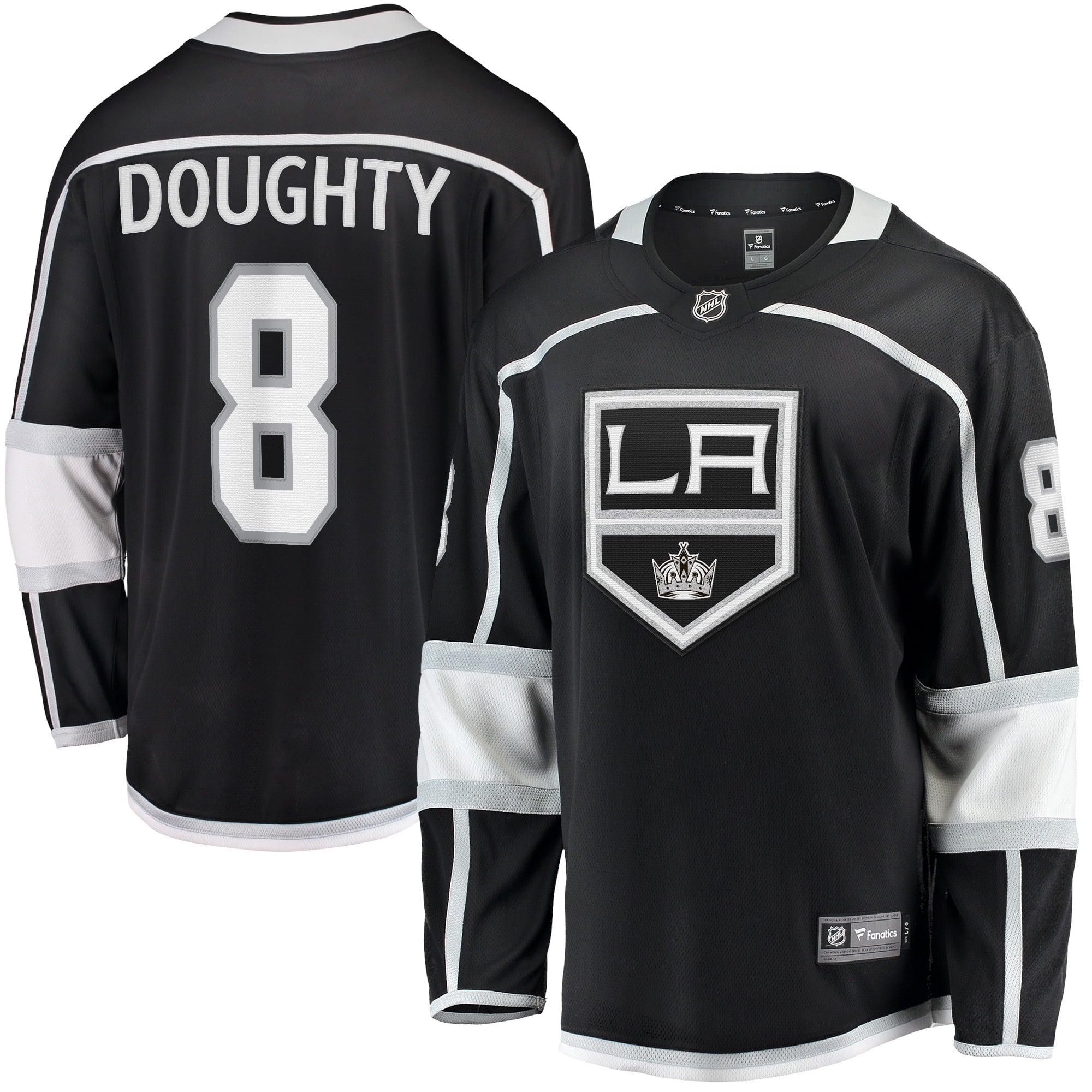 Men's Fanatics Branded Drew Doughty Black Los Angeles Kings Home Premier Breakaway Player Jersey