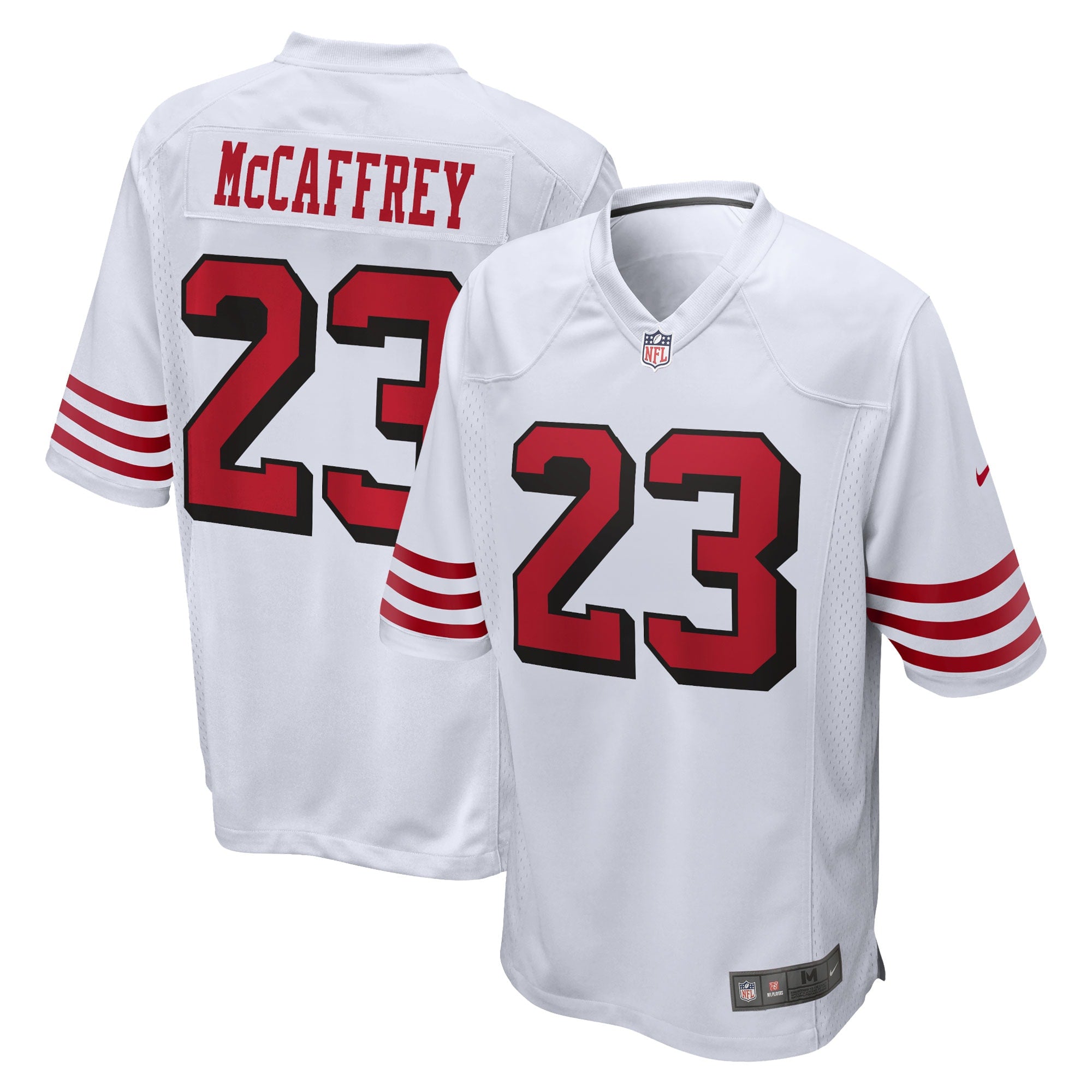 Christian McCaffrey San Francisco 49ers Nike Game Jersey   White