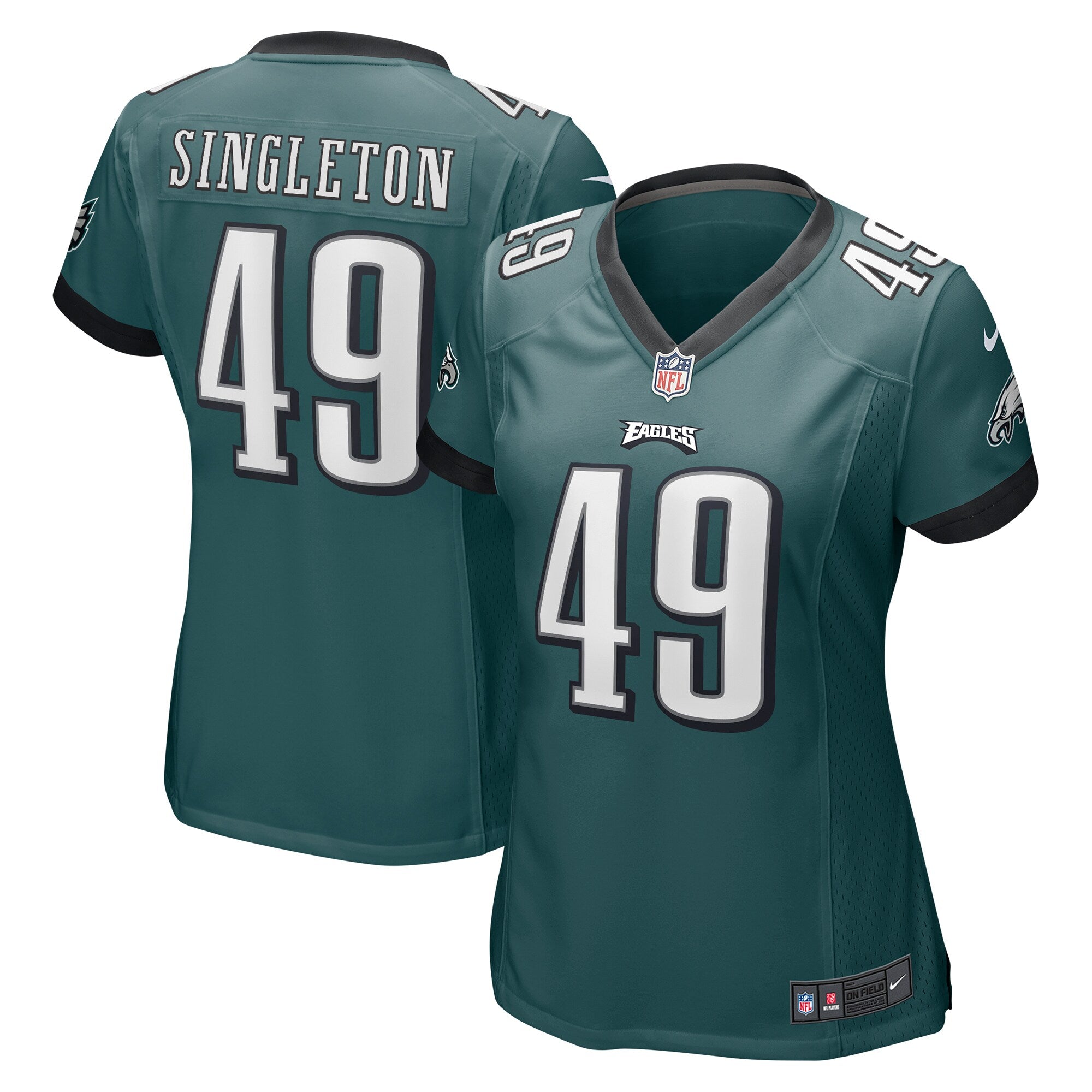 Alex Singleton Philadelphia Eagles Nike Women s Game Jersey   Midnight Green