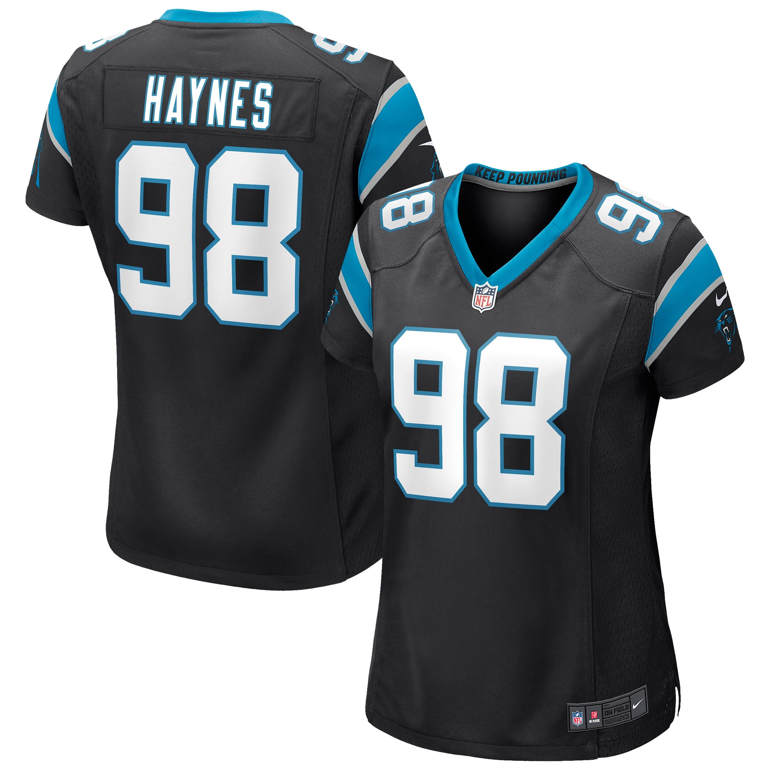 Marquis Haynes Carolina Panthers Nike Women s Game Jersey   Black