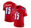 Men s New England Patriots Ezekiel Elliott Red 2023 F.U.S.E. Vapor Limited Stitched Jersey