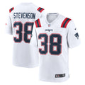 Men s Nike Rhamondre Stevenson White New England Patriots Game Player Jersey