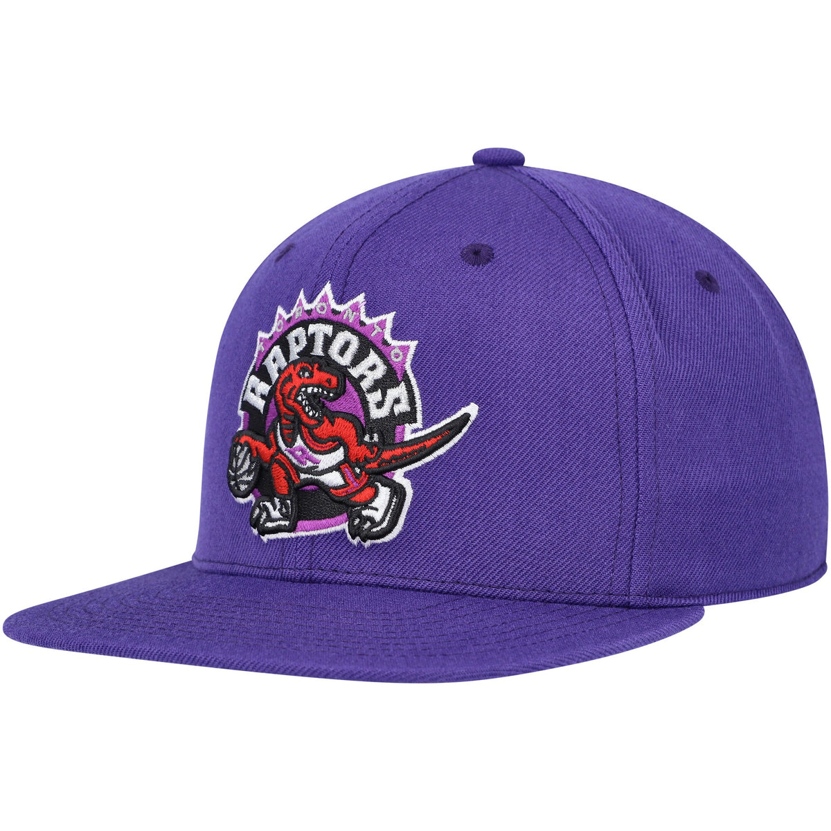 Toronto Raptors Mitchell & Ness Hardwood Classics MVP Team Ground 2.0 Fitted Hat - Purple