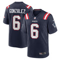 Christian Gonzalez New England Patriots Nike Team Game Jersey    Navy