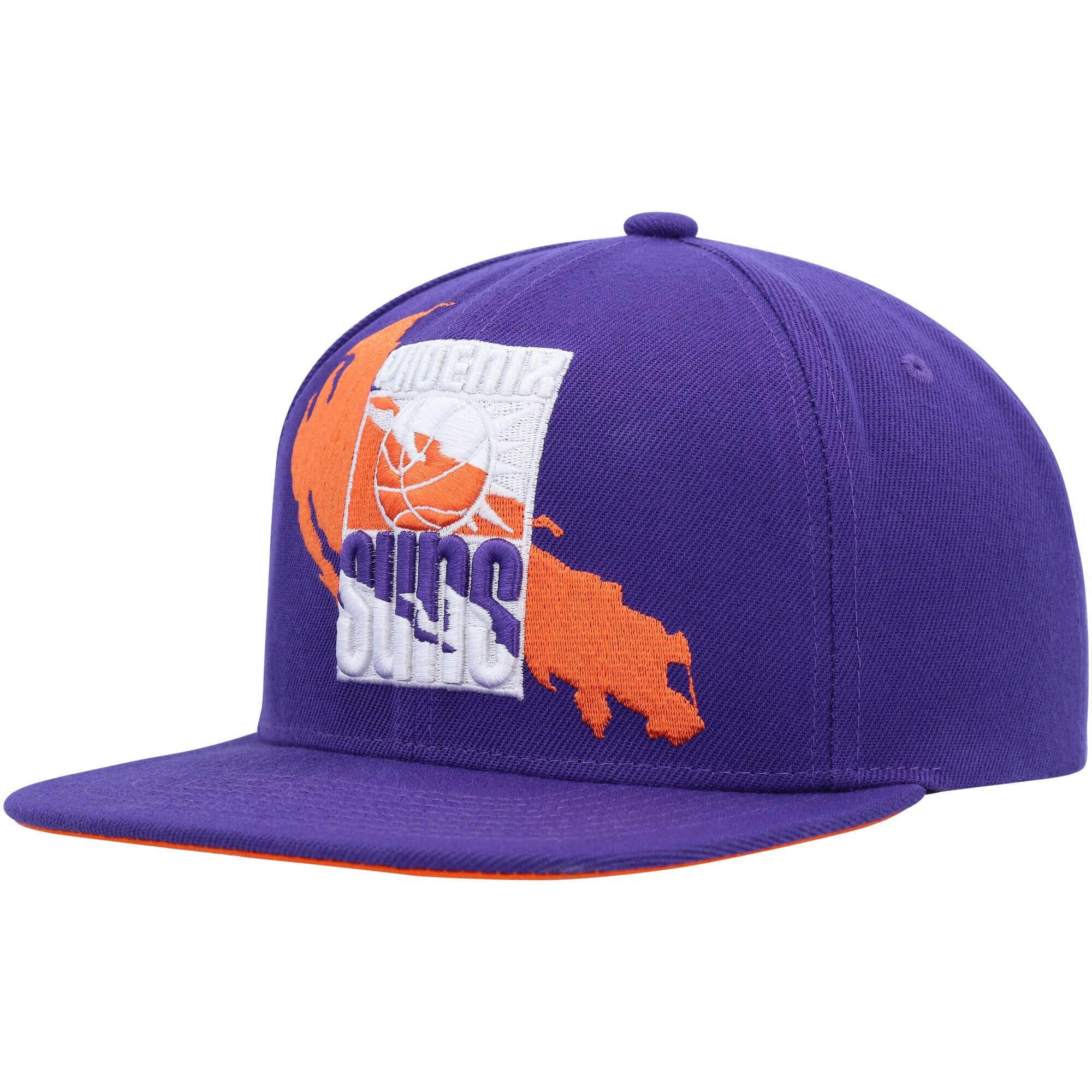 Phoenix Suns Mitchell & Ness Paint By Numbers Snapback Hat - Purple