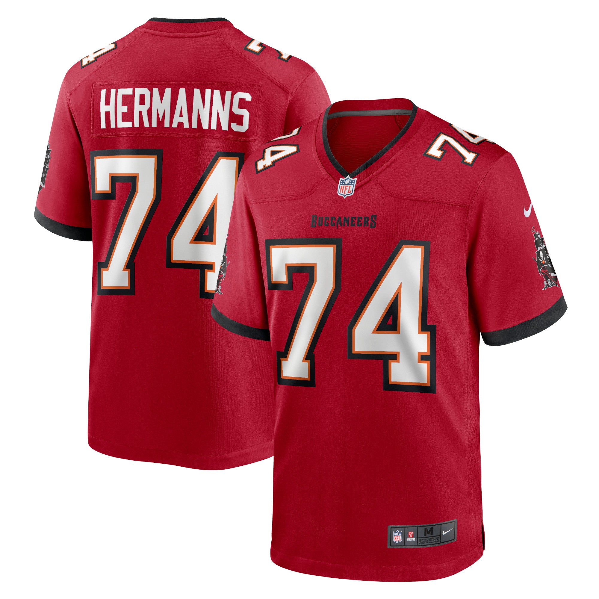 Grant Hermanns Tampa Bay Buccaneers Nike Home Game Player Jersey   Red