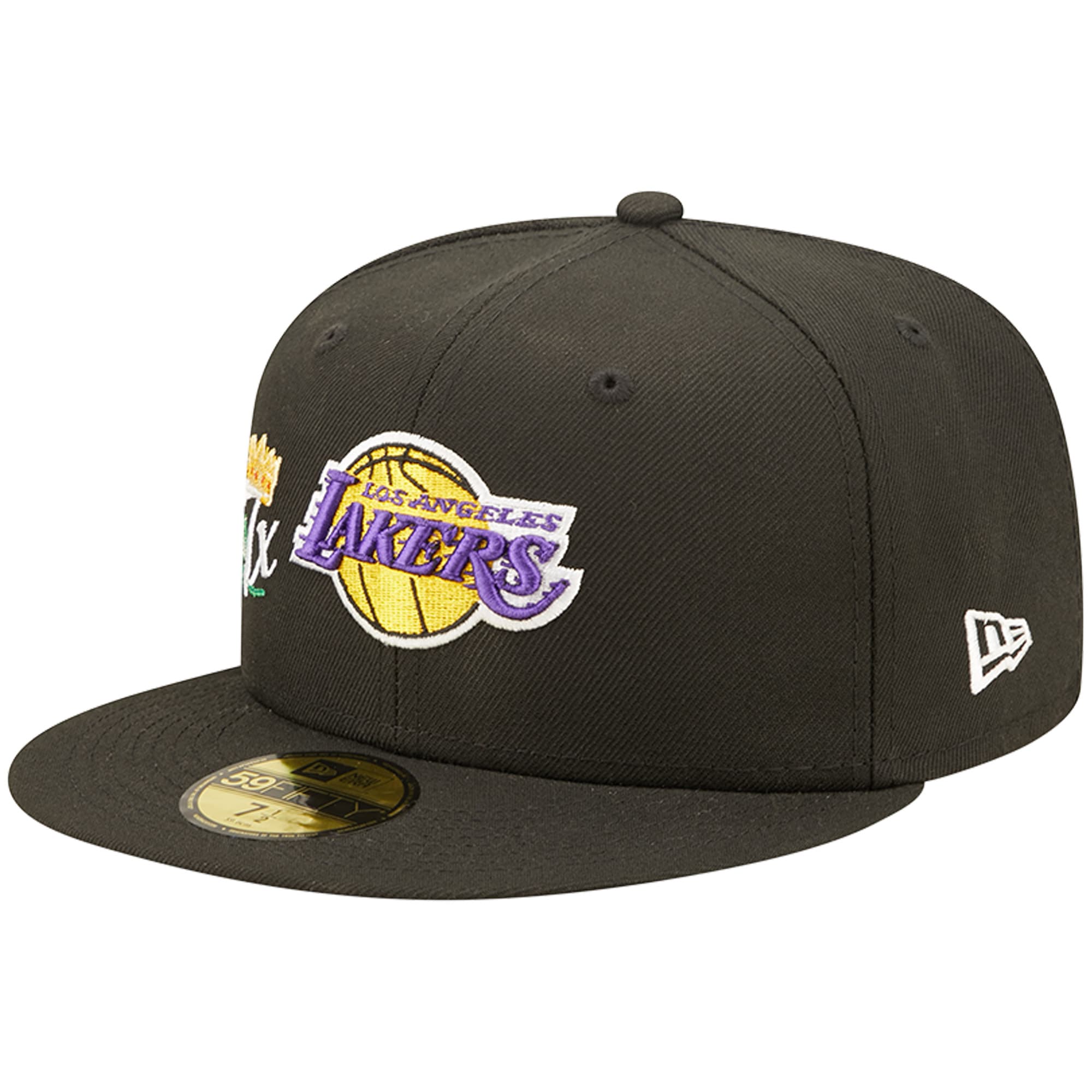 Los Angeles Lakers New Era 17x NBA Finals Champions Crown 59FIFTY Fitted Hat - Black