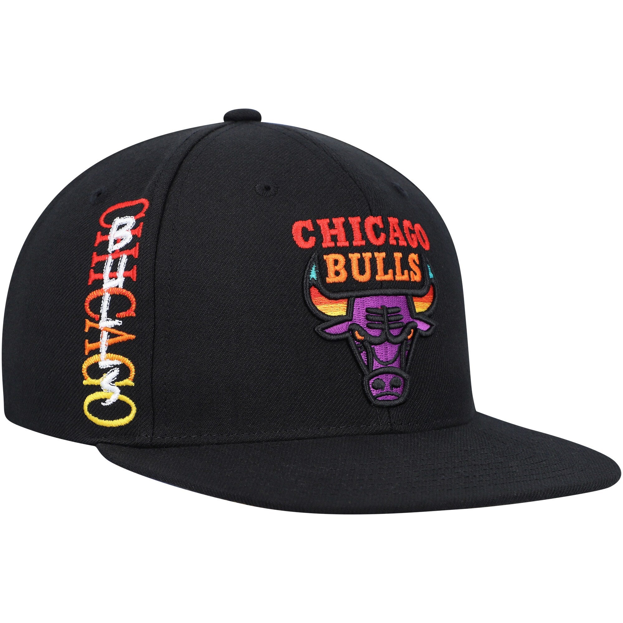 Chicago Bulls Mitchell & Ness Soul High-Grade Fade Undervisor Snapback Hat - Black