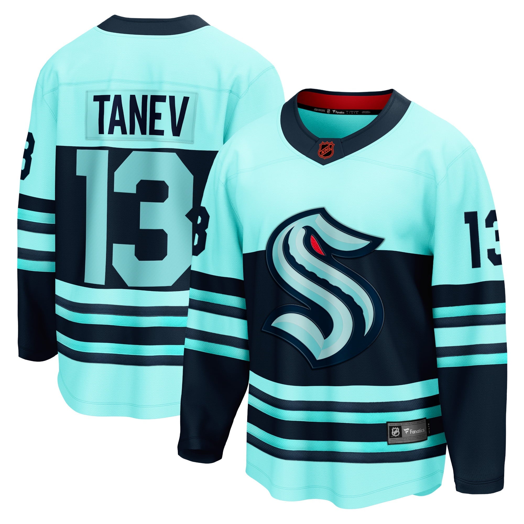Men's Fanatics Branded Brandon Tanev Teal Seattle Kraken Special Edition 2.0 Breakaway Player Jersey