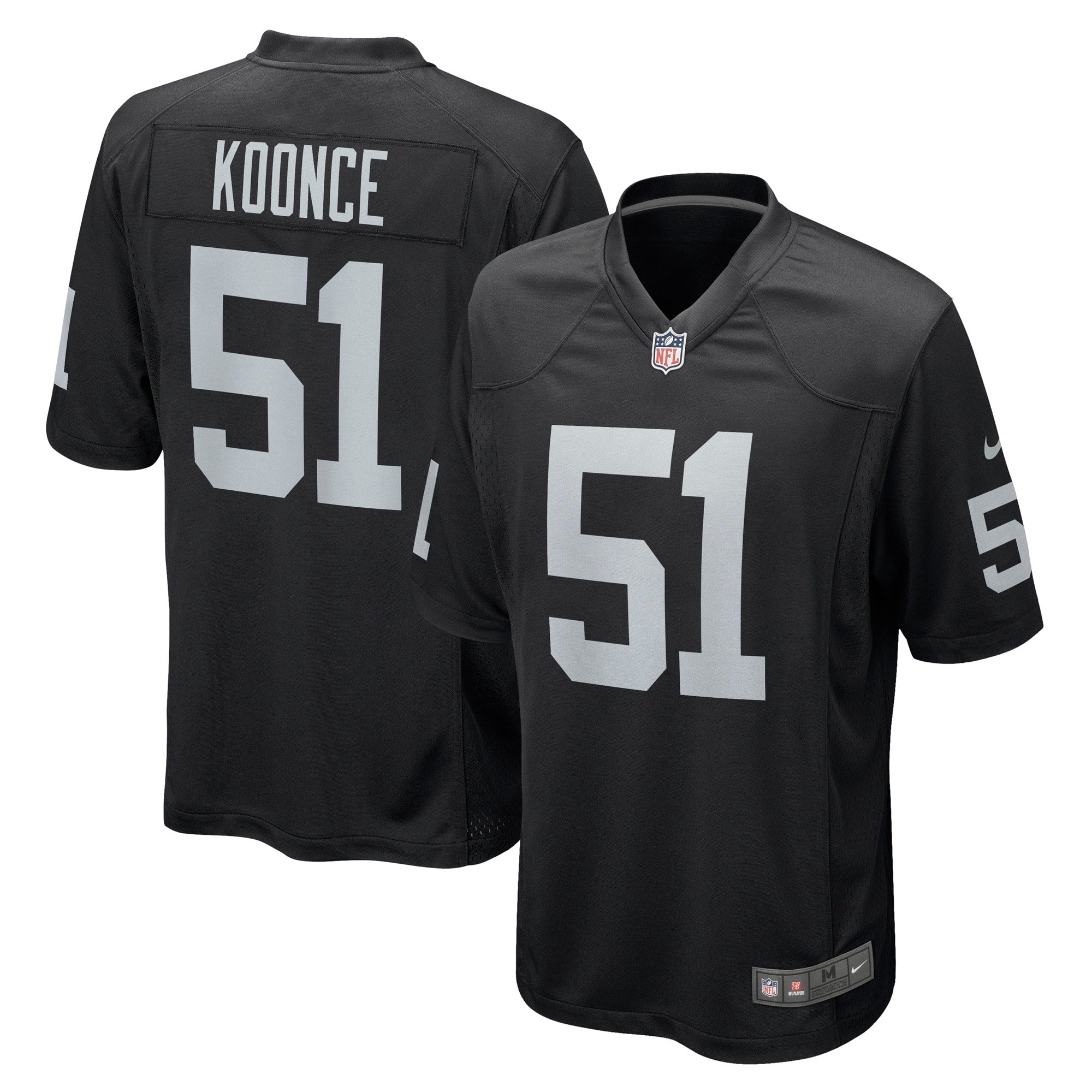 Malcolm Koonce Las Vegas Raiders Nike Game Jersey   Black