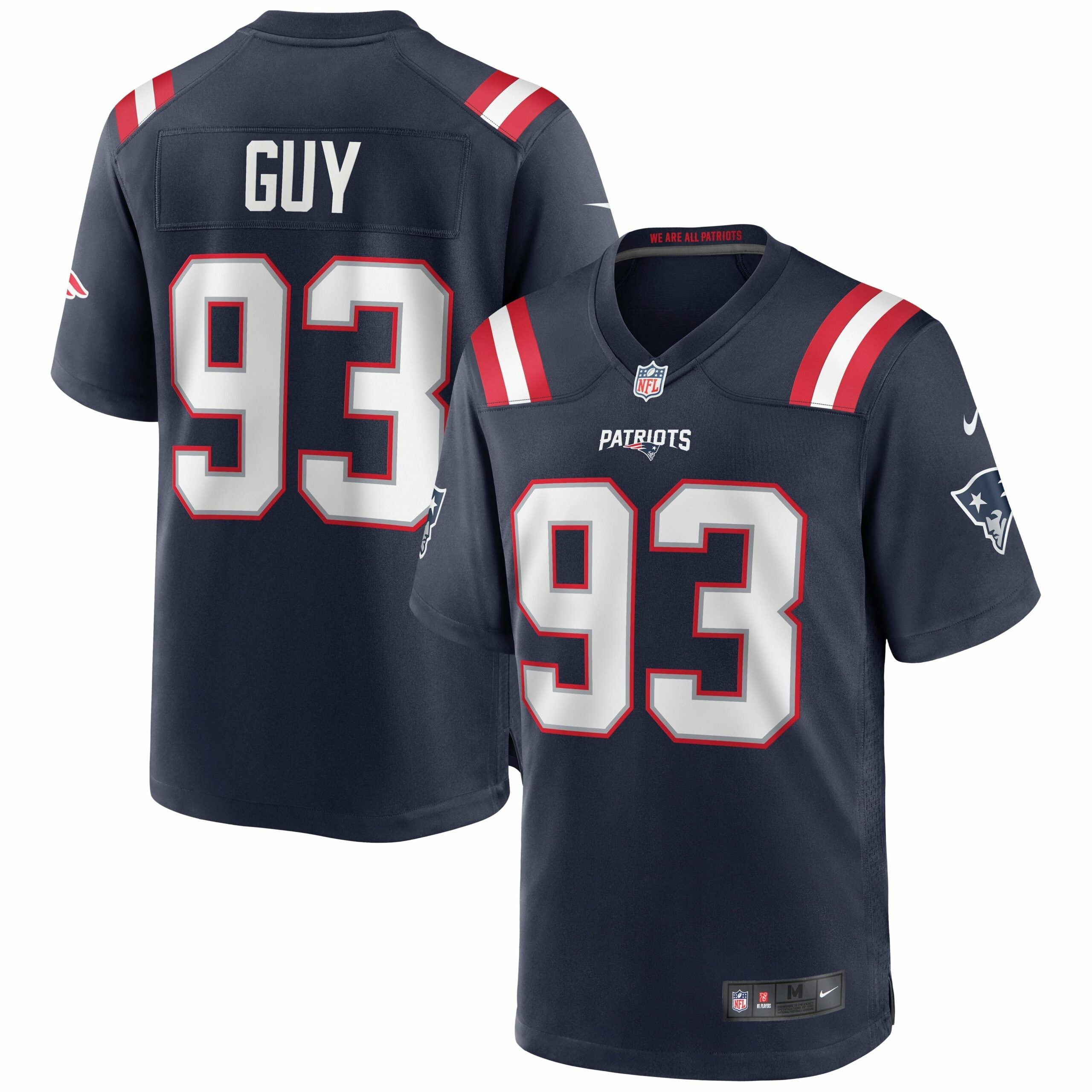 Men s Nike Lawrence Guy Navy New England Patriots Game Jersey