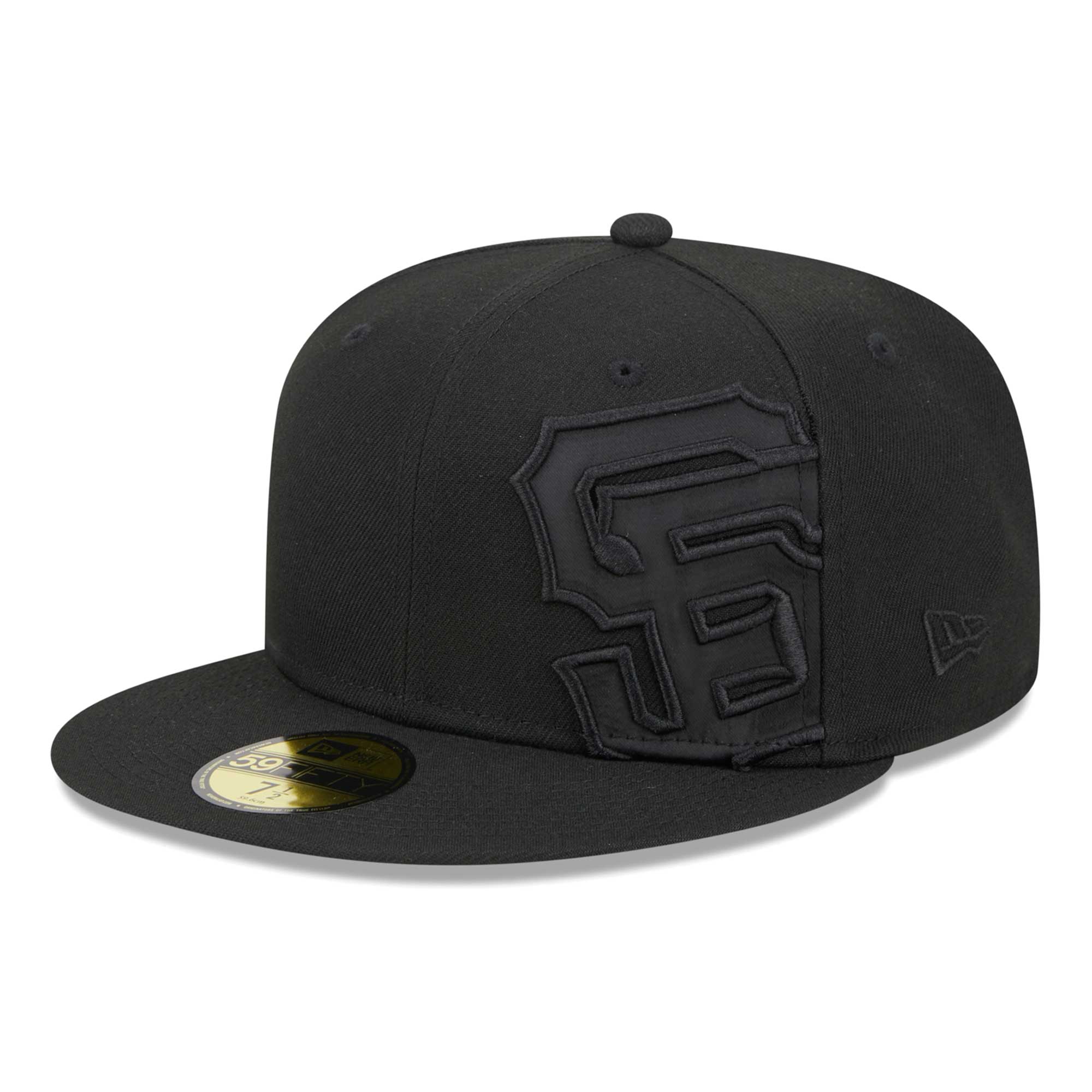 San Francisco Giants New Era Satin Peek 59FIFTY Fitted Hat - Black