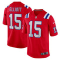 Men s Nike Ezekiel Elliott Red New England Patriots Alternate Game Player Jersey