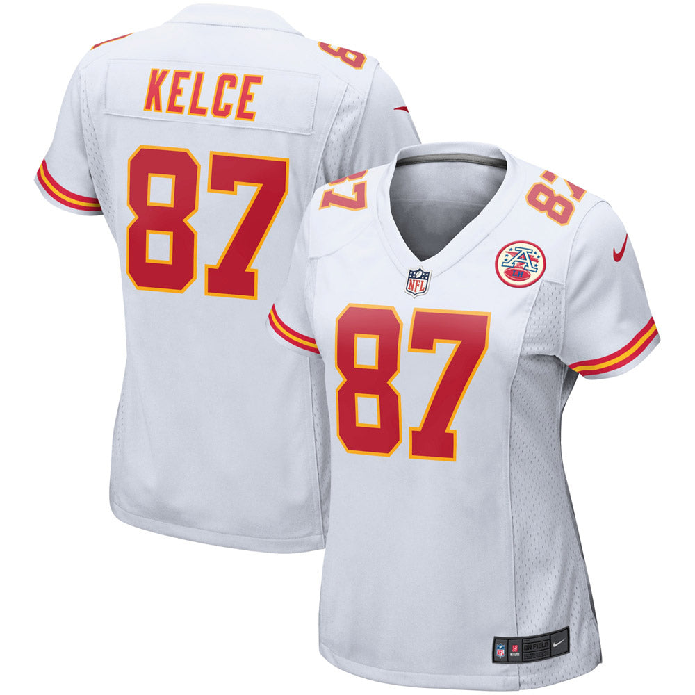 Women s Kansas City Chiefs Travis Kelce Player Game Jersey White