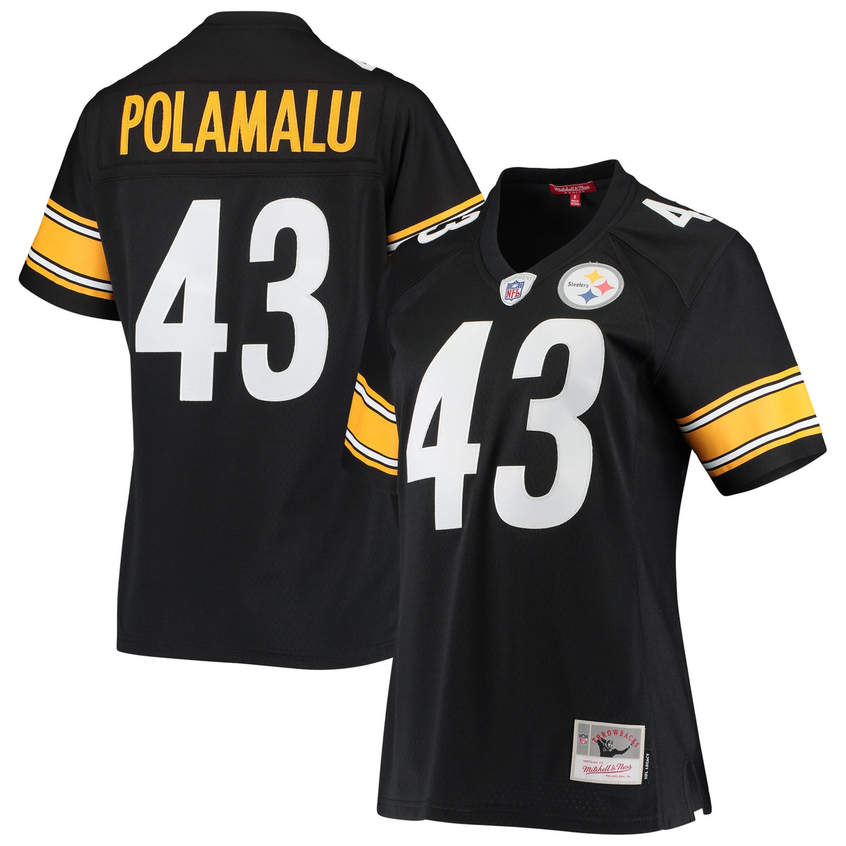 Troy Polamalu Pittsburgh Steelers Mitchell   Ness Women s Legacy Replica Team Jersey   Black
