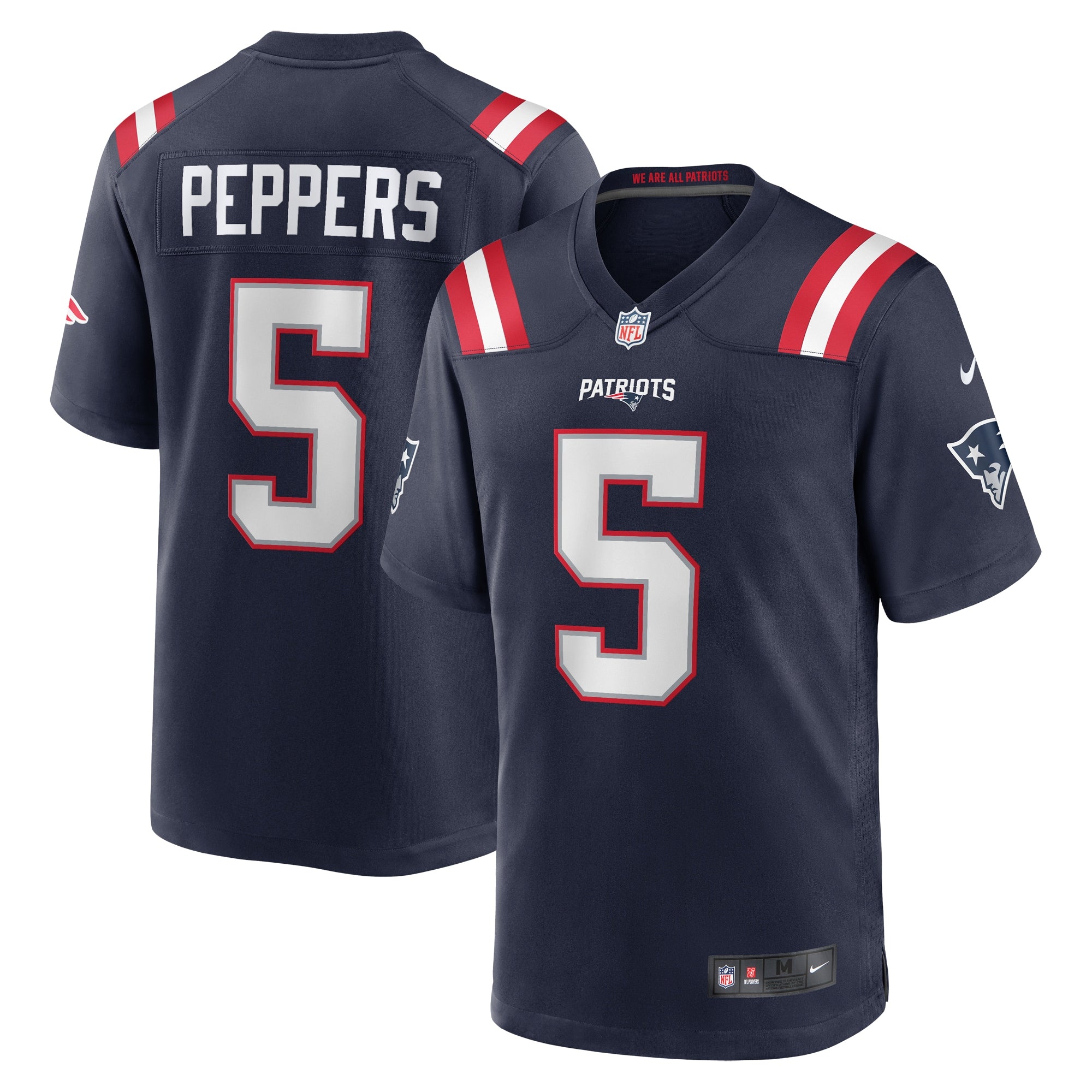 Jabrill Peppers New England Patriots Nike Game Player Jersey   Navy
