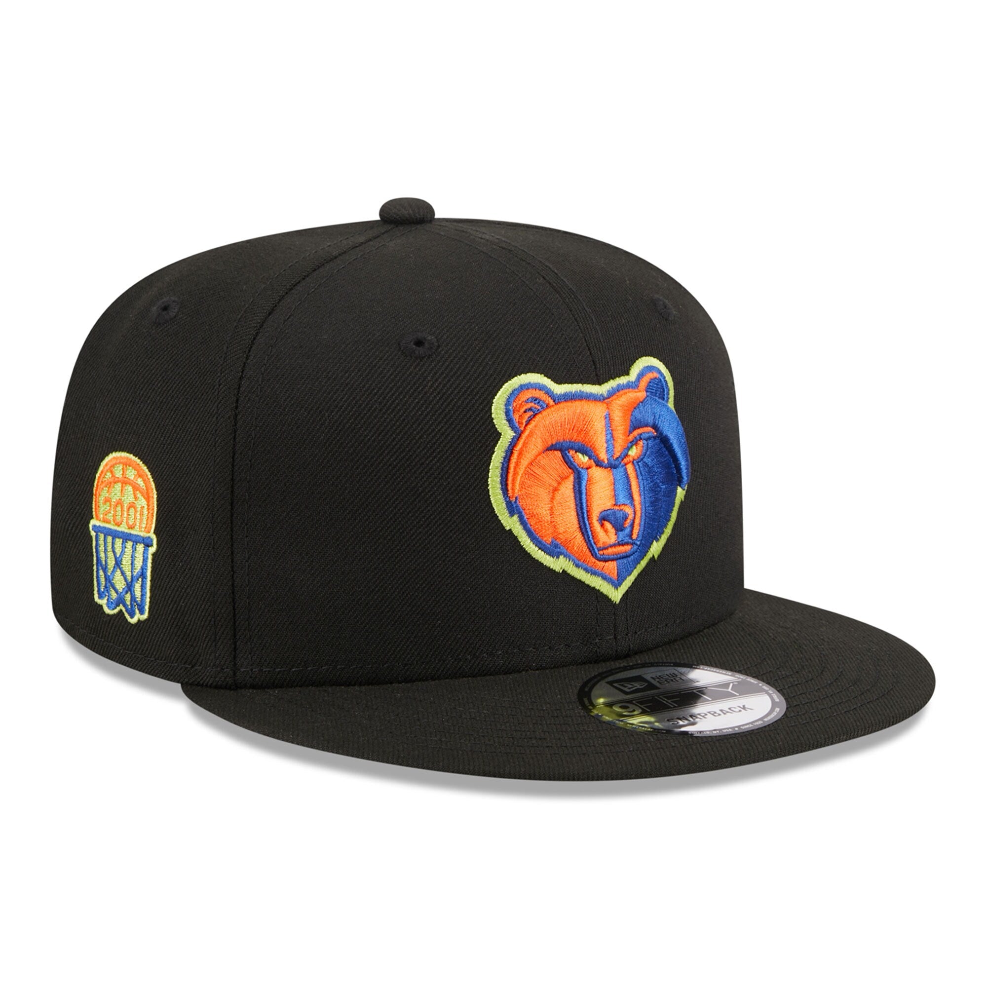 Memphis Grizzlies New Era Neon Pop 9FIFTY Snapback Hat - Black