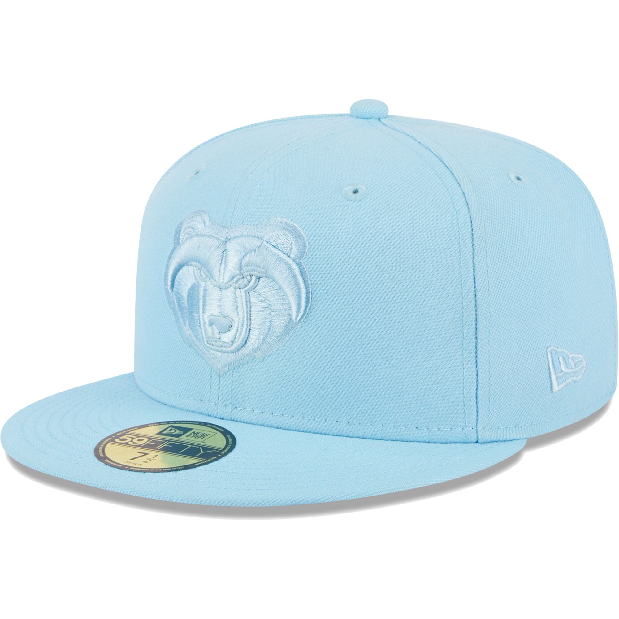 Memphis Grizzlies New Era Spring Color Pack 59FIFTY Fitted Hat - Powder Blue
