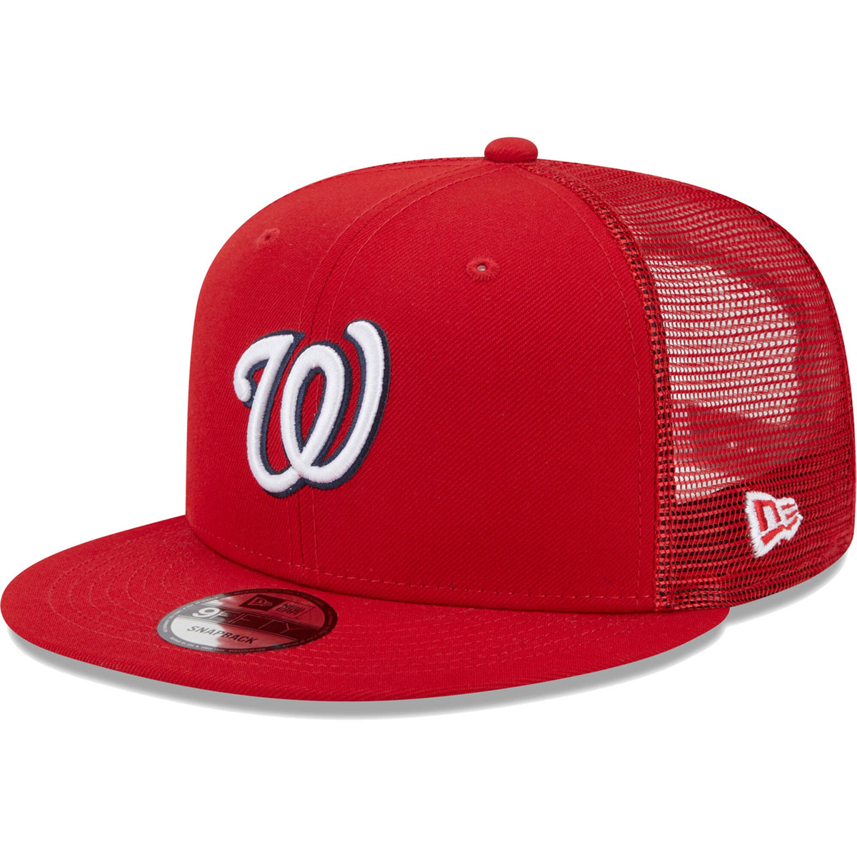 Washington Nationals New Era Team Color Trucker 9FIFTY Snapback Hat - Red