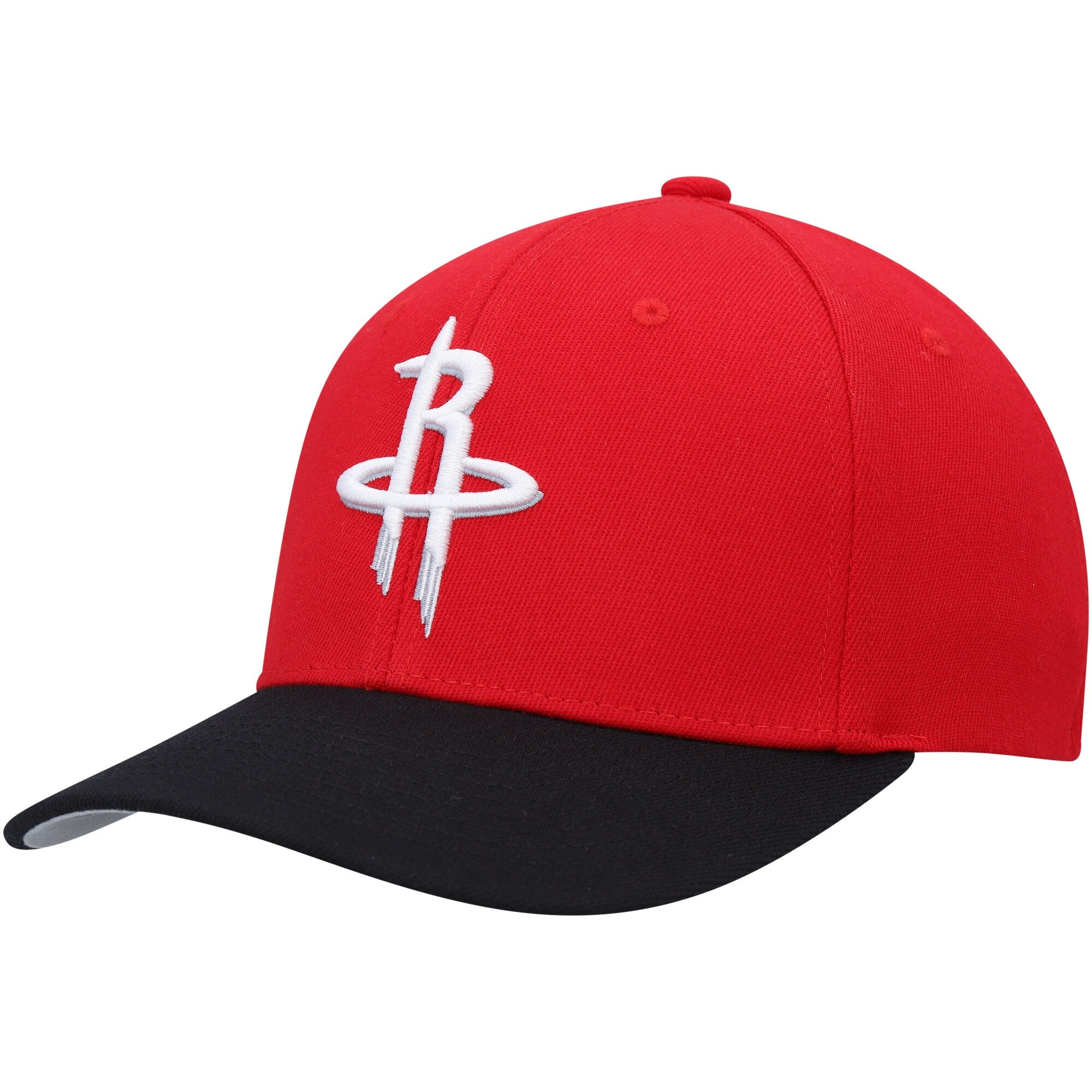 Houston Rockets Mitchell & Ness MVP Team Two-Tone 2.0 Stretch-Snapback Hat - Red/Black