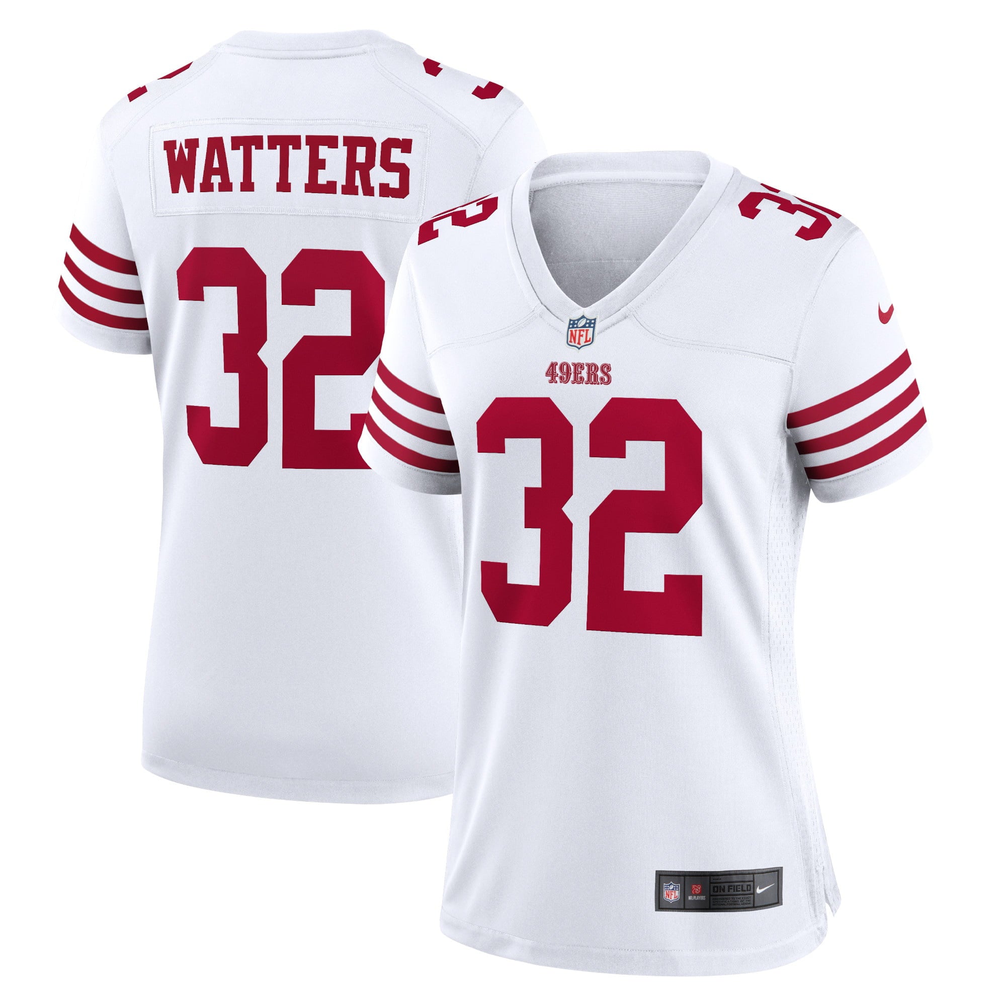 Women s Nike Ricky Watters White San Francisco 49ers Retired Player Game Jersey