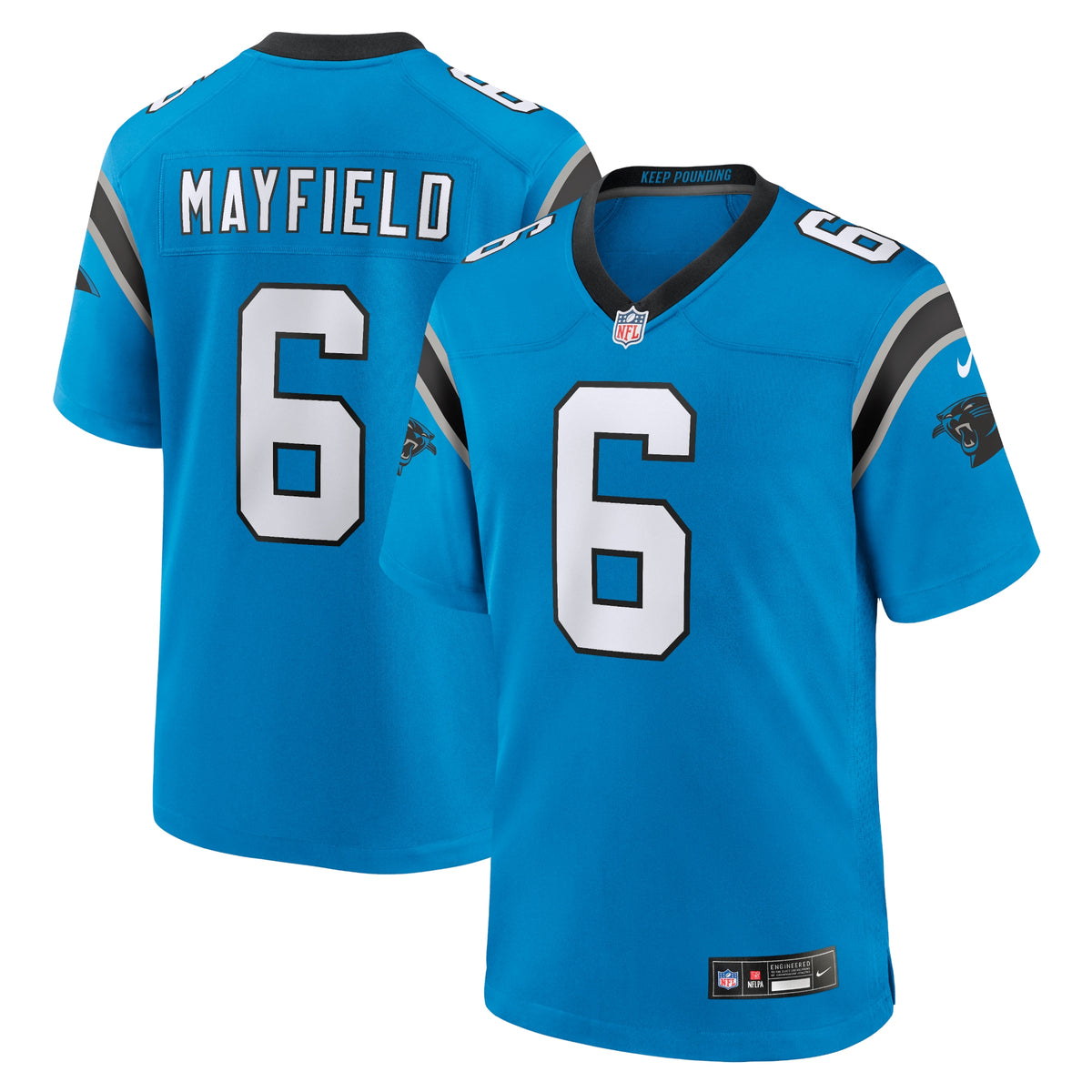 Baker Mayfield Carolina Panthers Nike Alternate Player Game Jersey   Blue